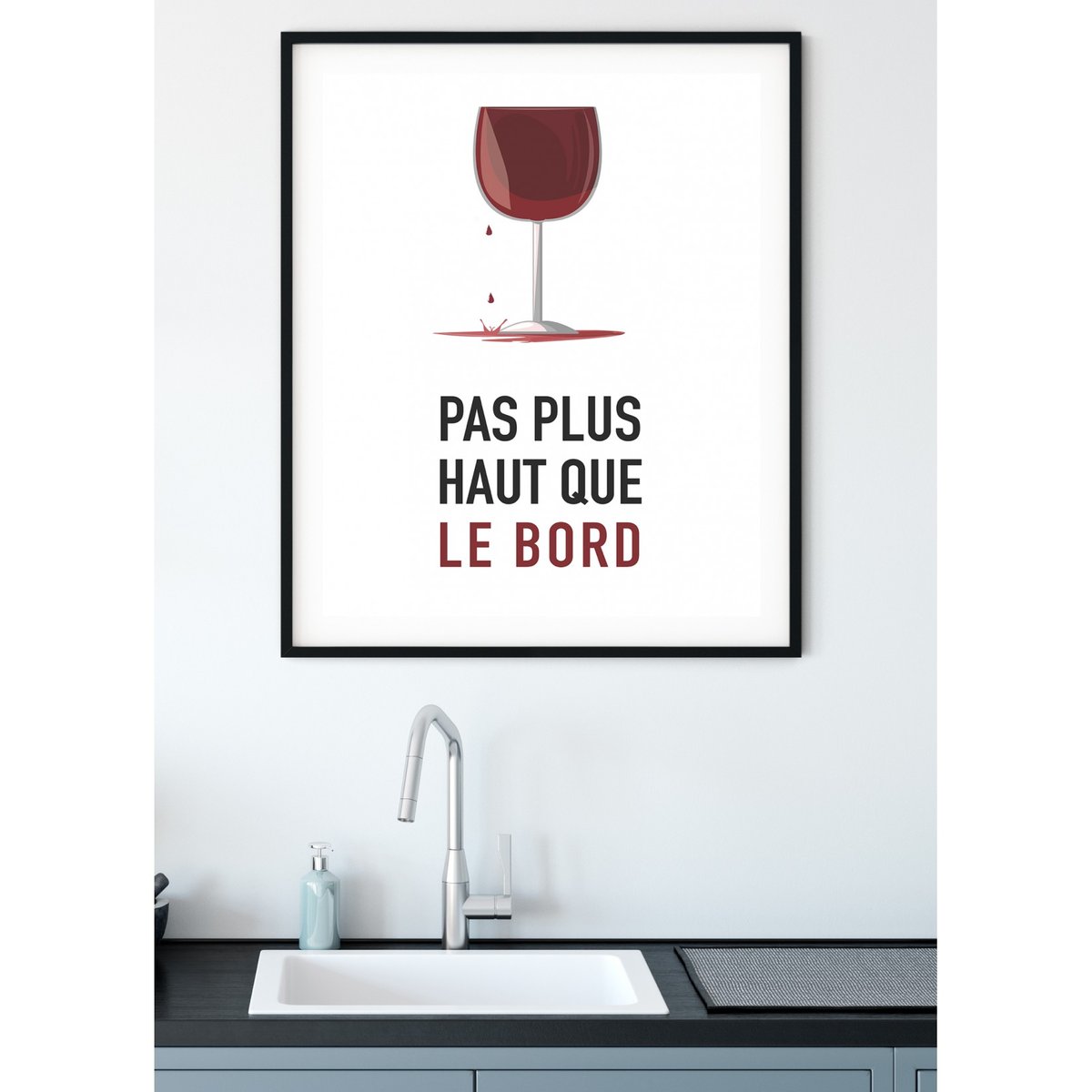 Affiche Pas plus haut que le bord blanc, L'AFFICHERIE
