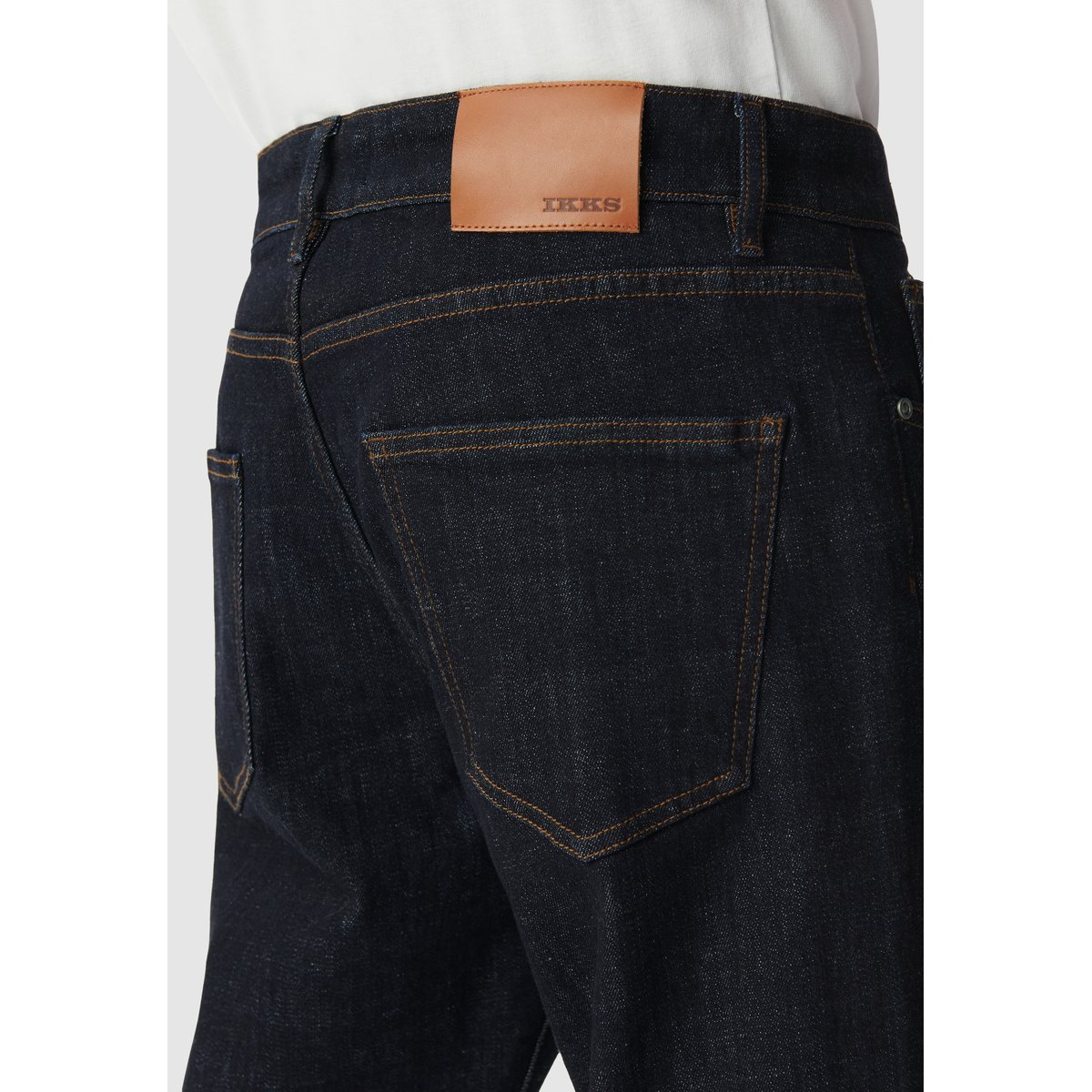 Jean slim droit Waterless SERGE bleu marine, IKKS