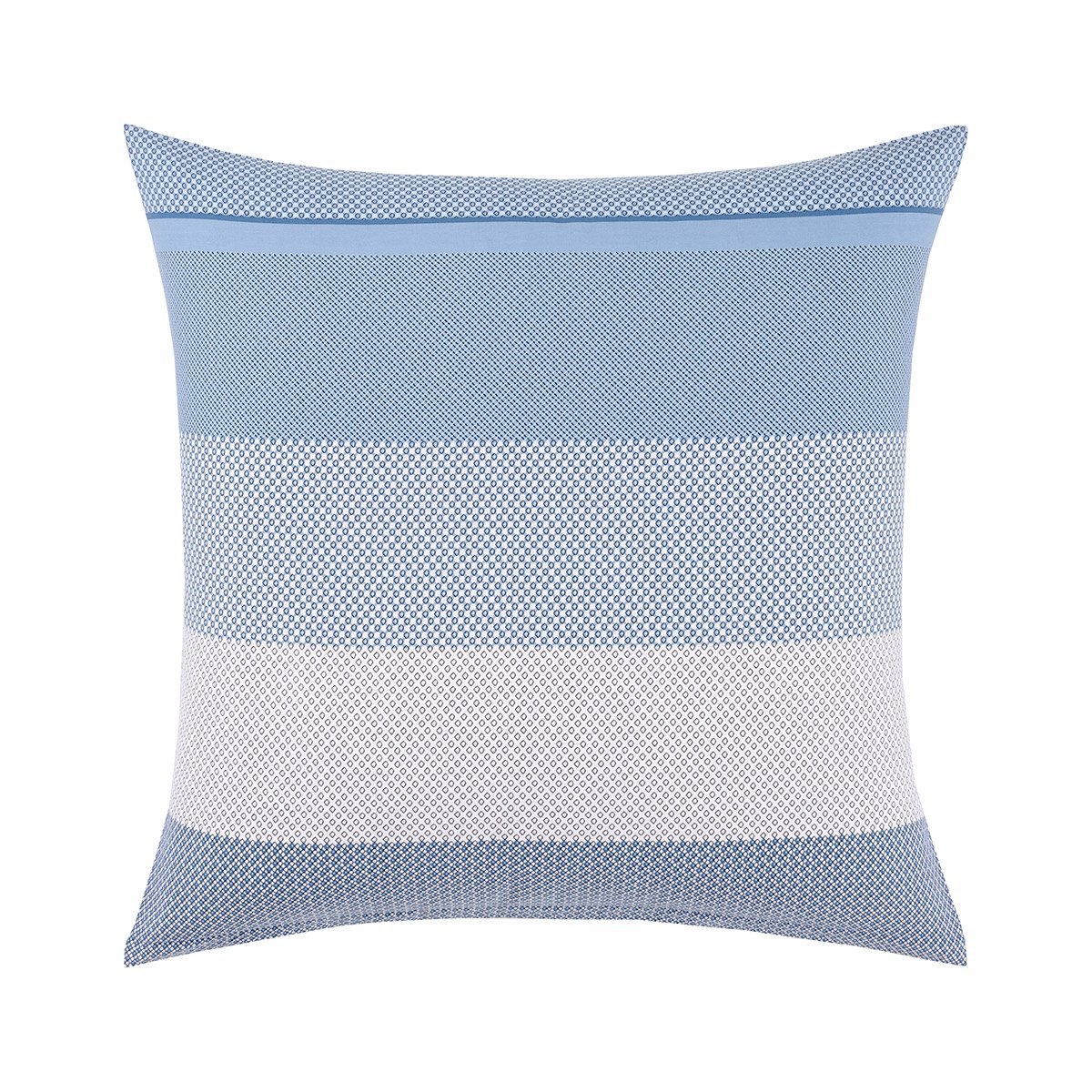 Taie d'oreiller en satin de coton bleu, LOGAN denim, BOSS HOME