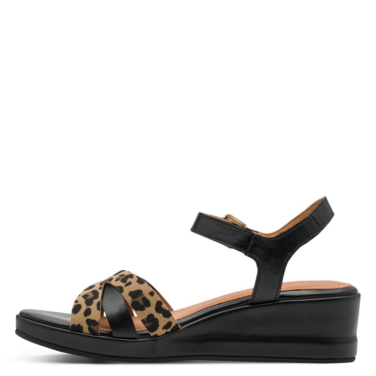 Sandale à talon en boucle noir combiné, MARCO TOZZI