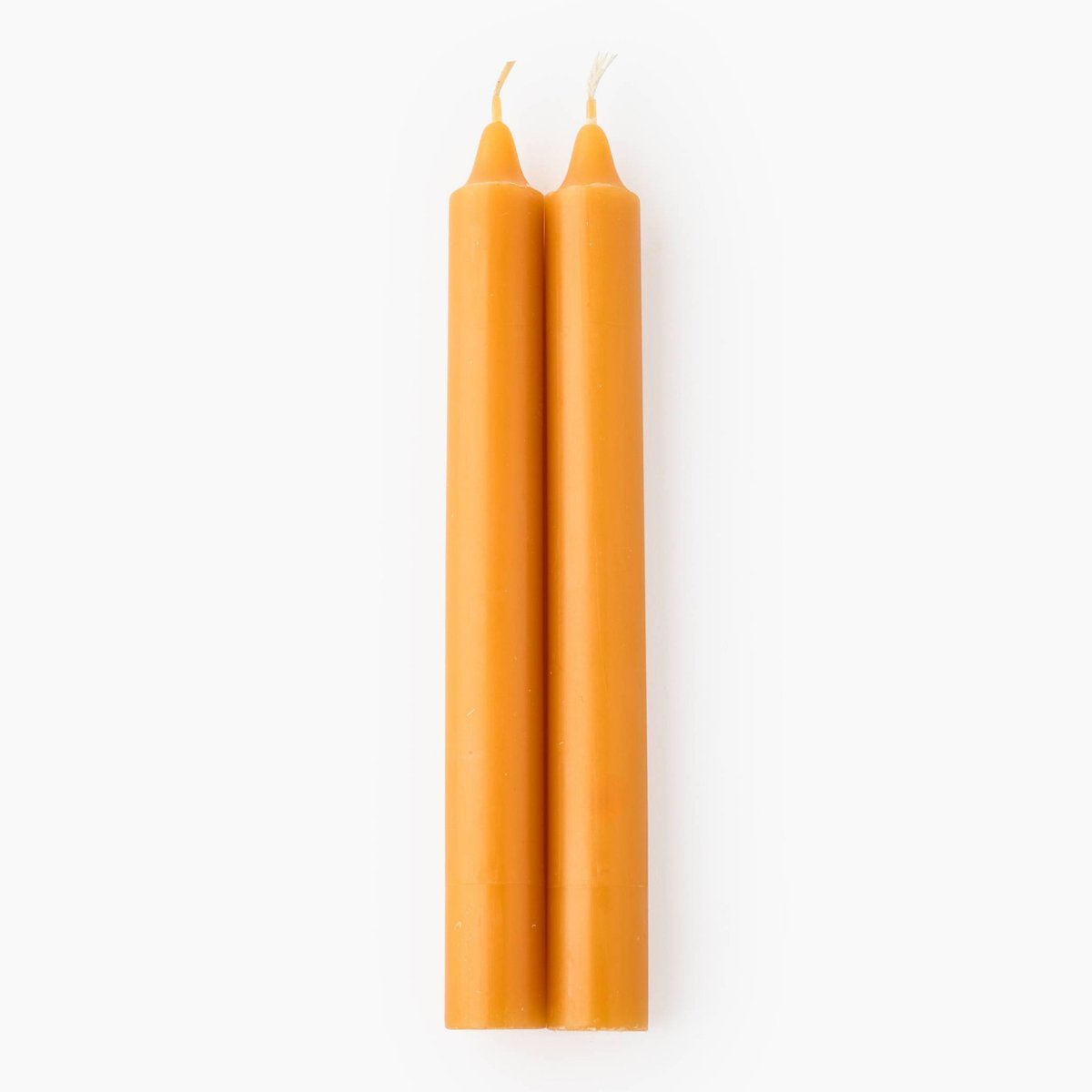 Lot de 2 bougies droites, 2,1x20cm bouton d or, MONOPRIX