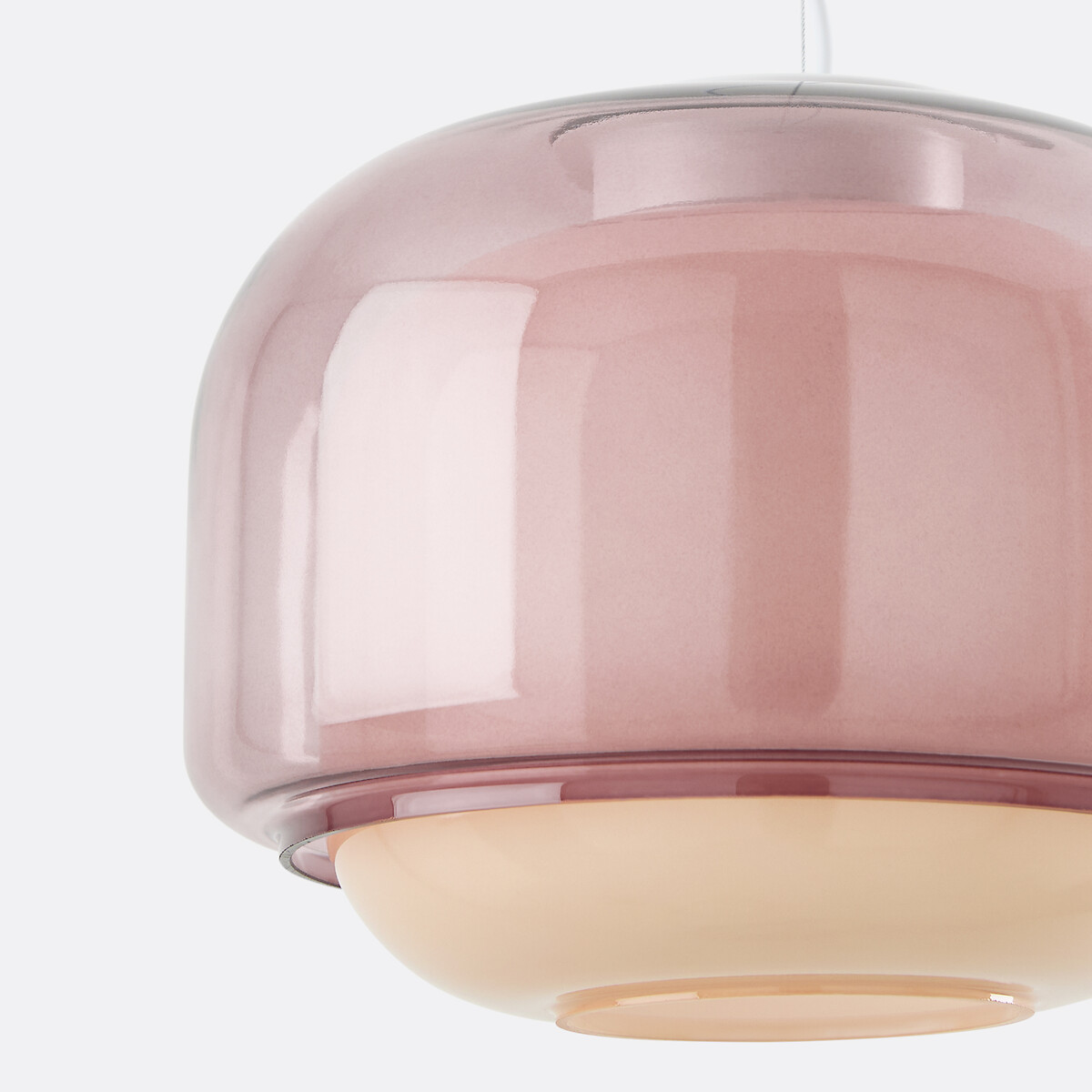 Suspension en verre coloré Ø30,5 cm, KINOKO nude, LA REDOUTE INTERIEURS