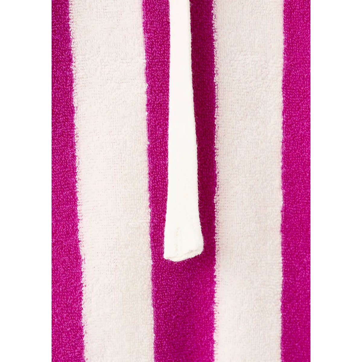 Sweat en coton bouclette à rayures fuchsia, MANGO