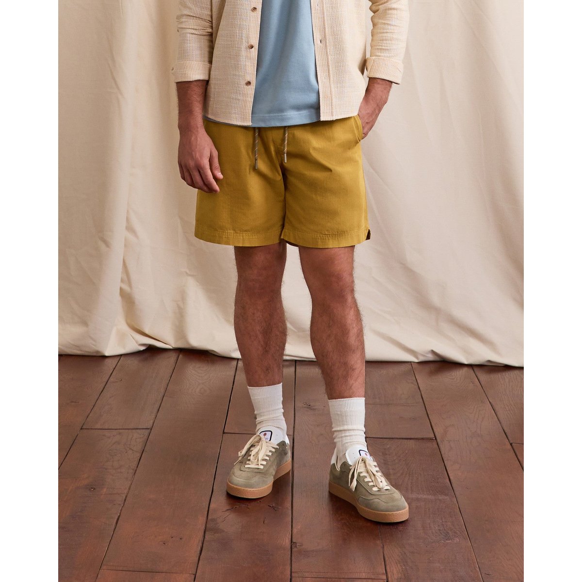 Short élastique MILLY beige clair, FAGUO