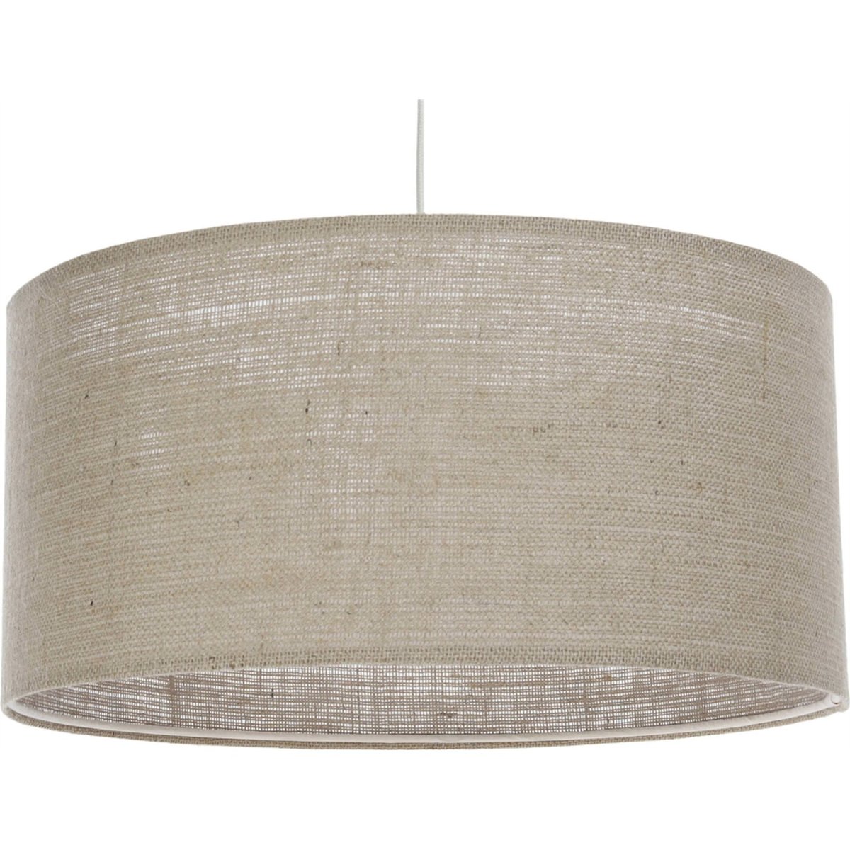 Suspension ronde en corde style boho Elegant beige chanvre naturel et transparent, BPS KONCEPT