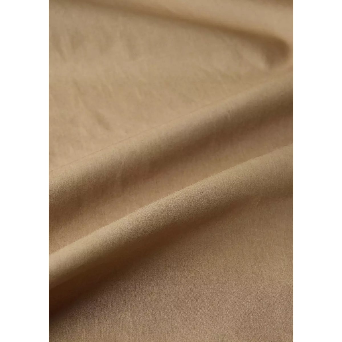 Drap-housse percale de coton 300 fils lit 180 cm tabac, MANGO HOME
