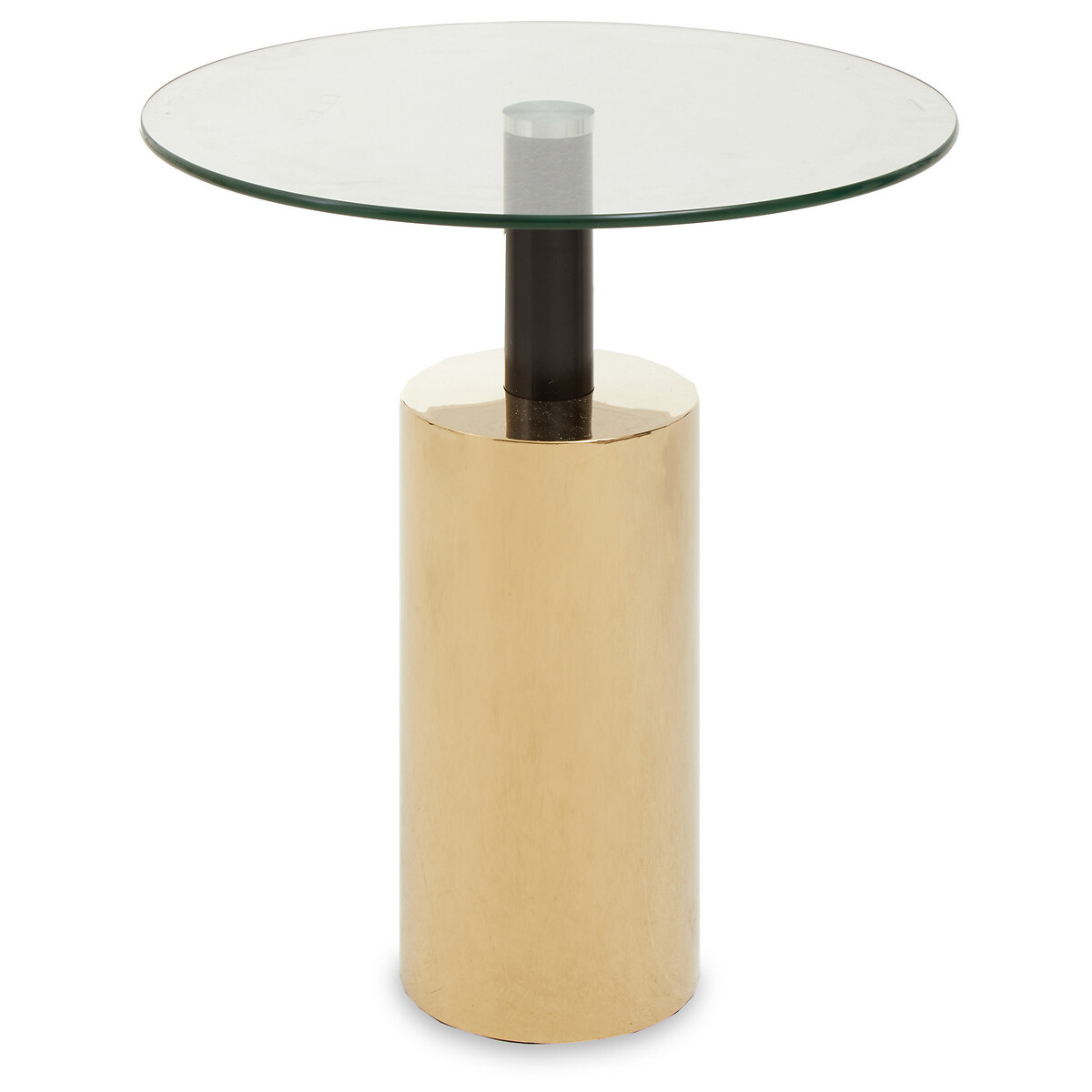 Luxe Round Pedestal Table with Glass Top transparent, FIFTY FIVE SOUTH