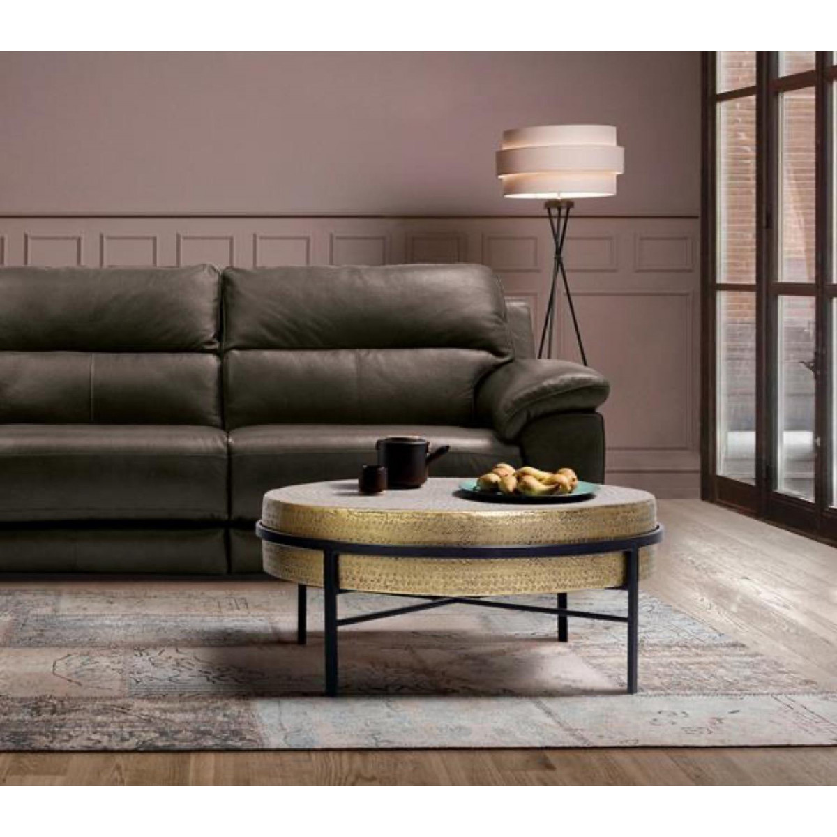 Table basse bronze or, DECORATION D’AUTREFOIS