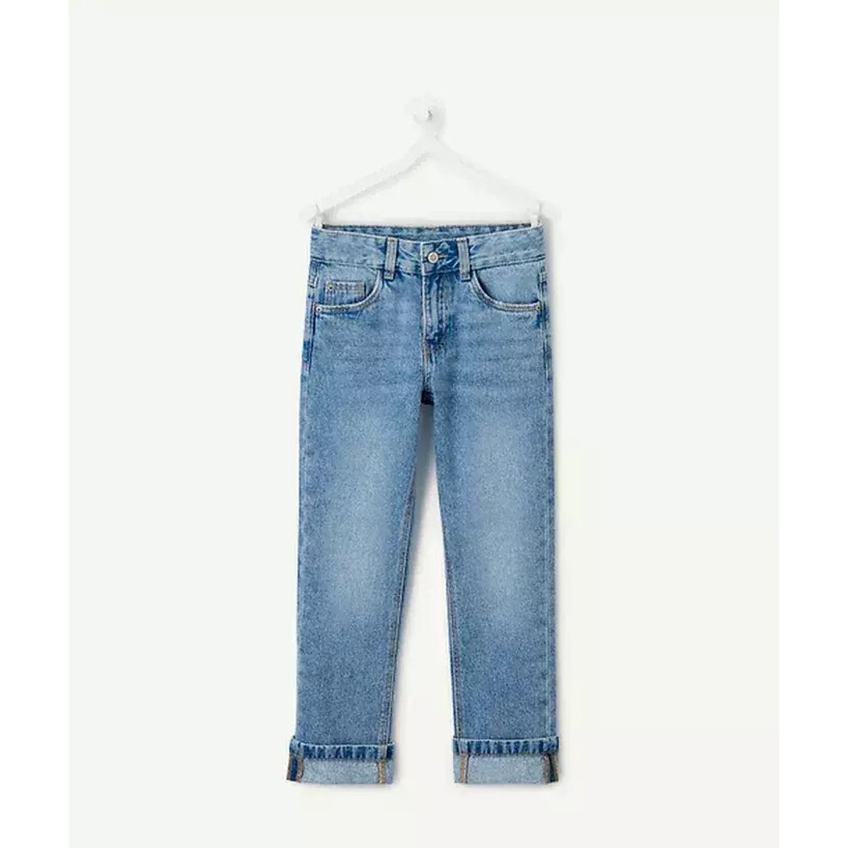 Jeans dritti denim grezzo, TAPE A L'OEIL