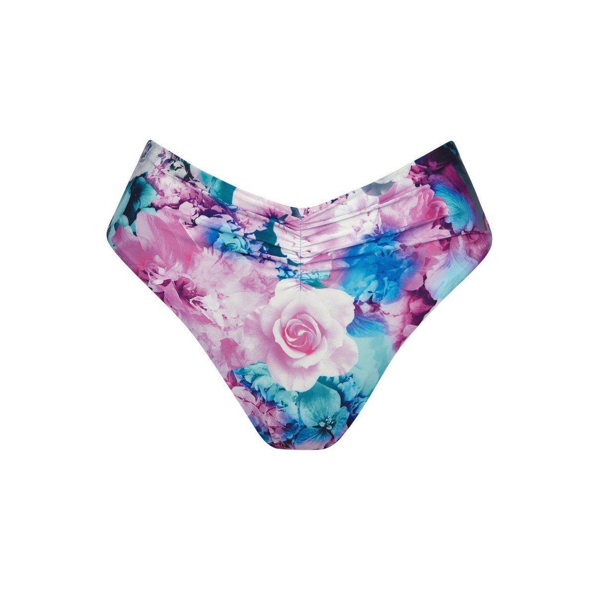 Bas maillot brésilien de bain échancré taille basse Japan bleu, LISCA