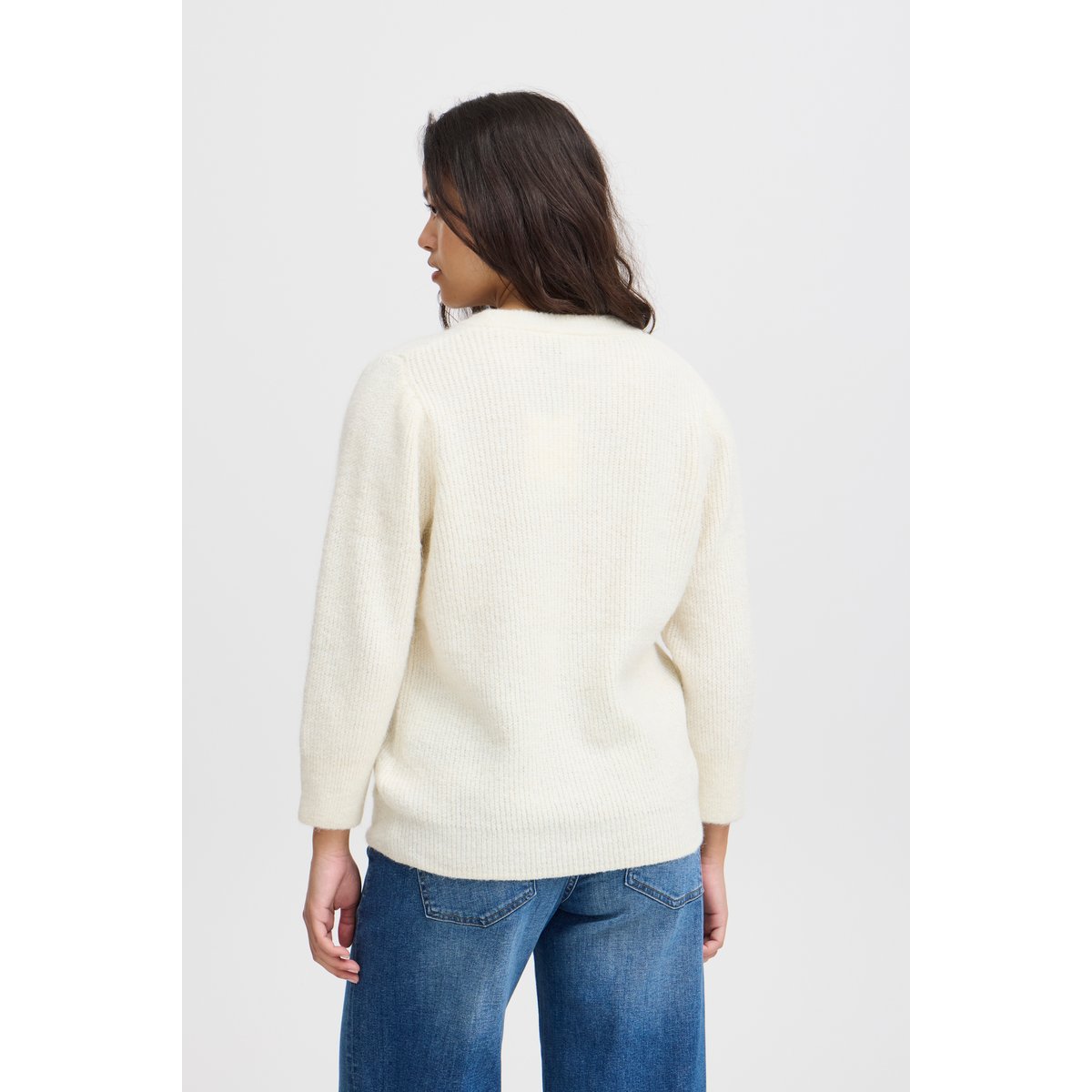 Knitted pullover blanc cloud dancer, ICHI