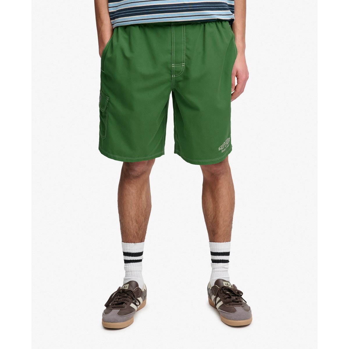 Boardshorts Cargo 19 Pouces vert palme de bananier, SUPERDRY