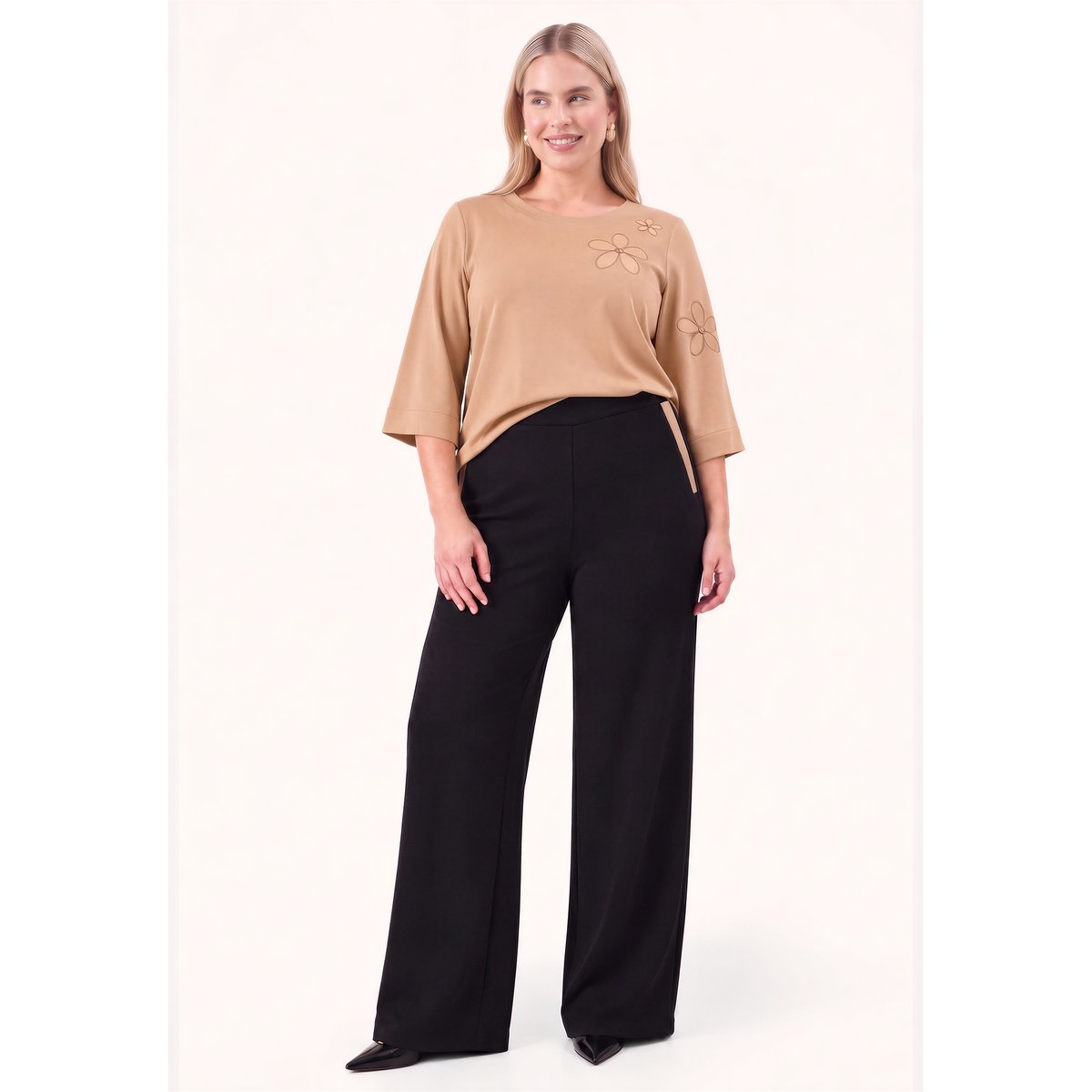 Pantalon Flare Fit noir, YOEK