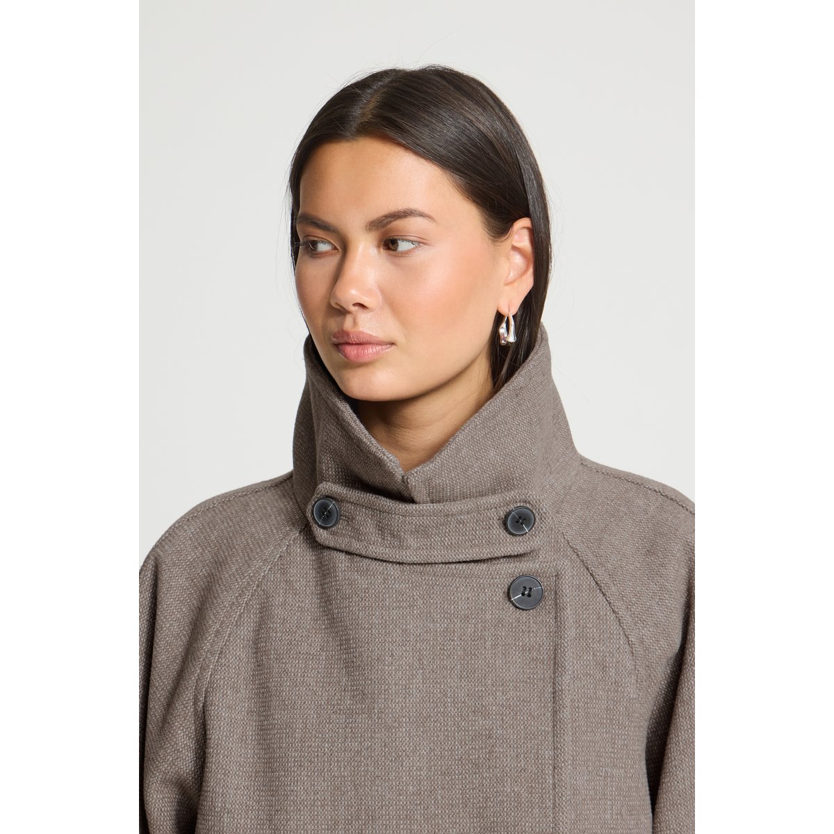 Veste d'extérieur beige desert taupe melange, ICHI