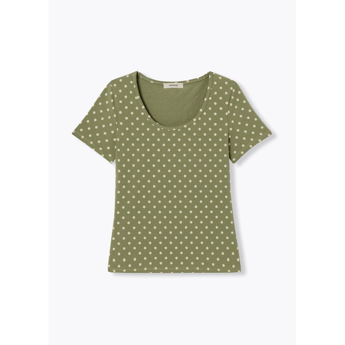 T-shirt imprimé col hublot imprimé multicolore, PROMOD