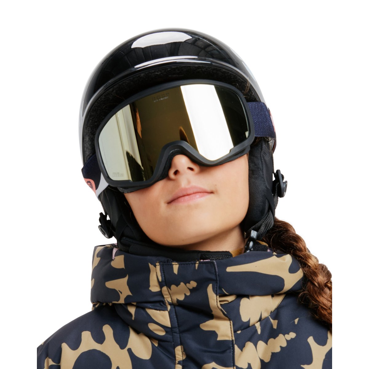 Masque de ski/snowboard MISSY. noir big flowers/clux ml orange s3, ROXY