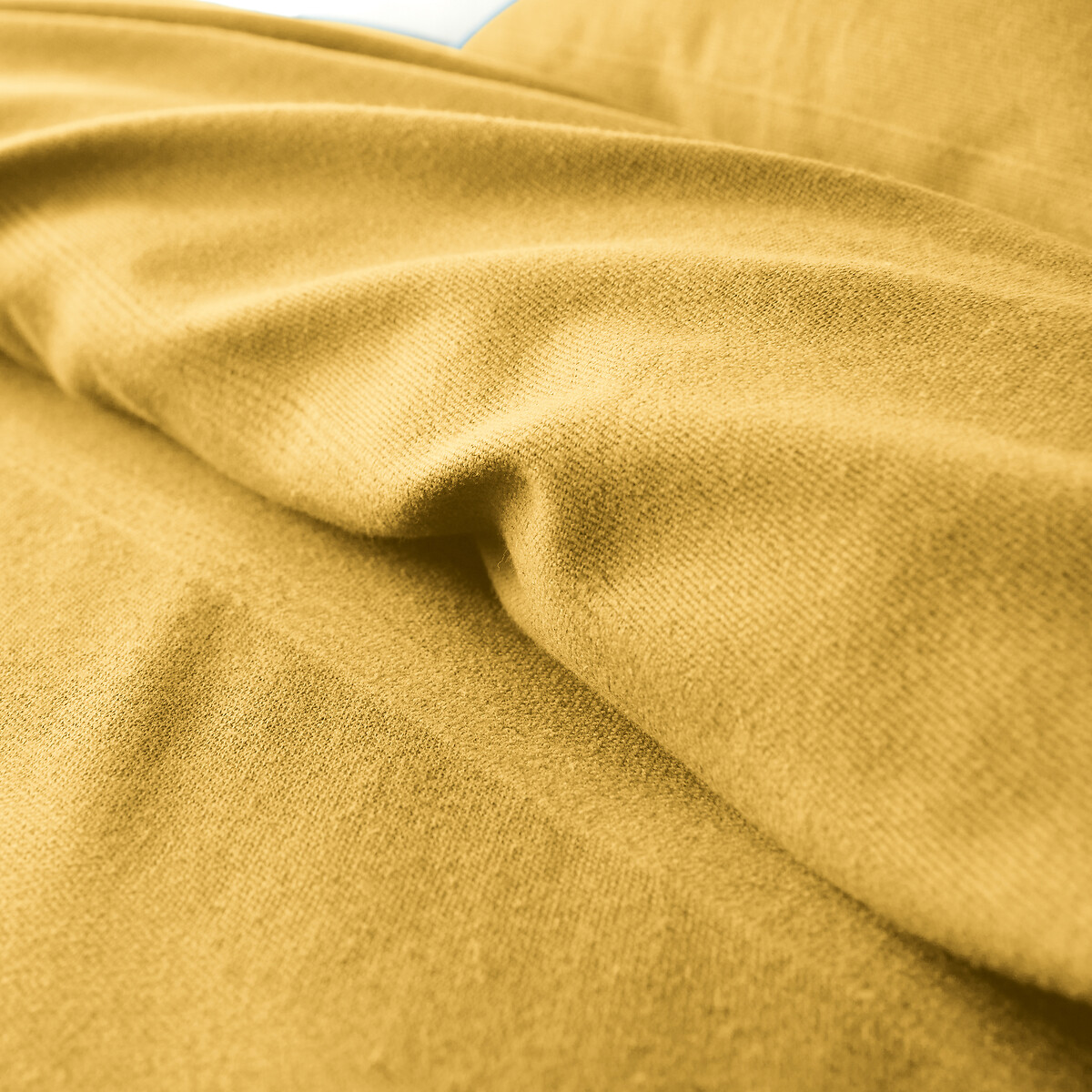 Copriletto con frange cotone, Nedo giallo assenzio, LA REDOUTE INTERIEURS
