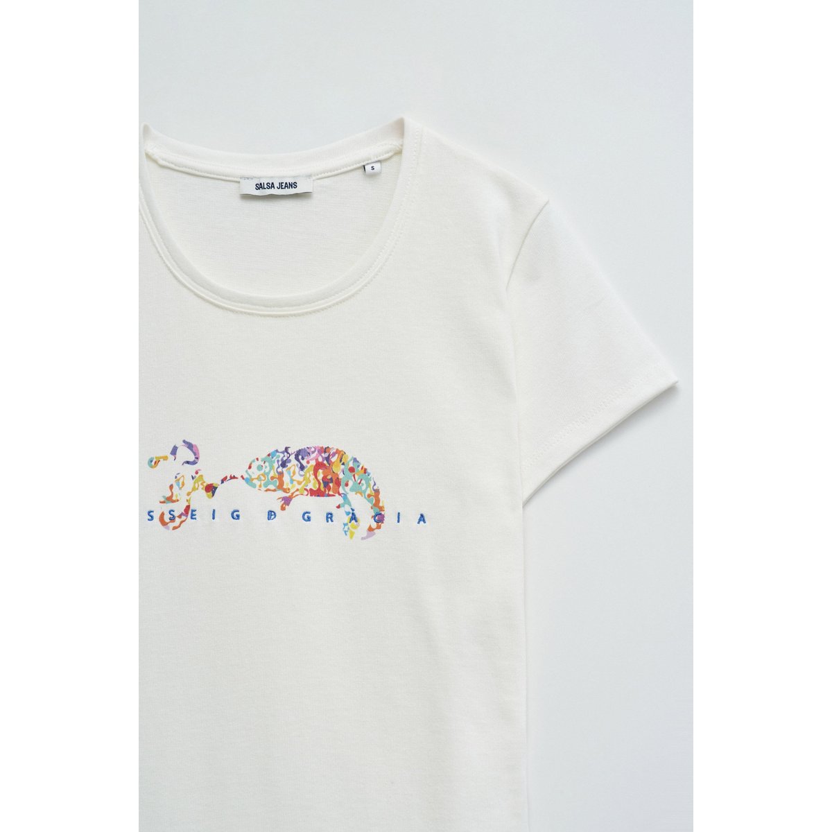 T-SHIRT PASSEIG DE GRACÍA beige, SALSA JEANS