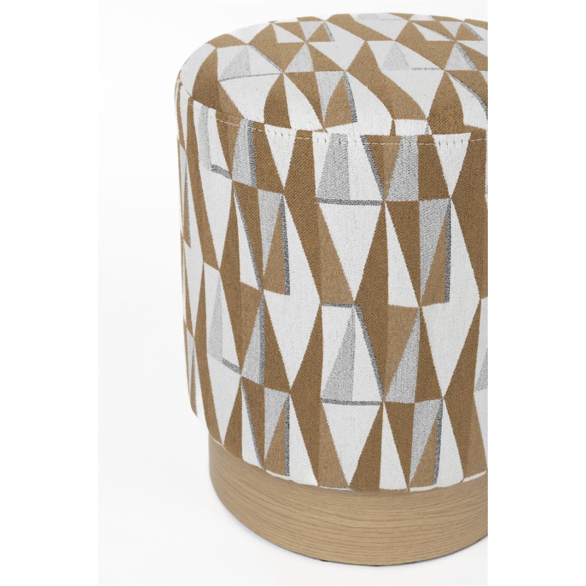Tabouret pouf en tissu - ZIGGY multicolore, MATHI DESIGN