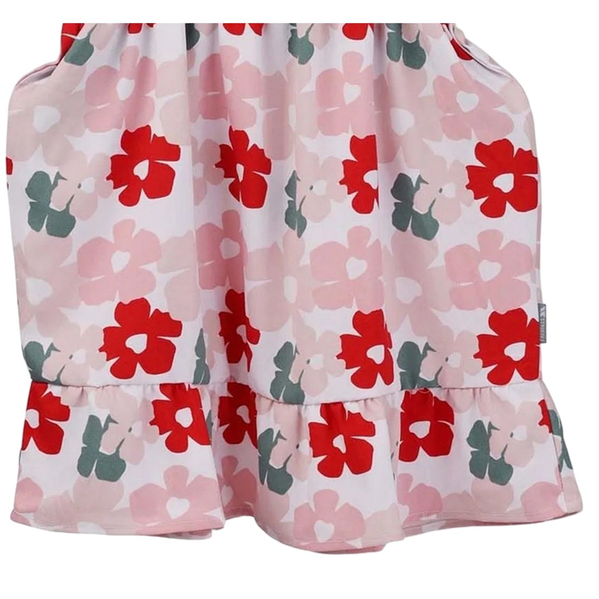 Robe à smocks motif/style floral EVER SO rouge, TRESPASS