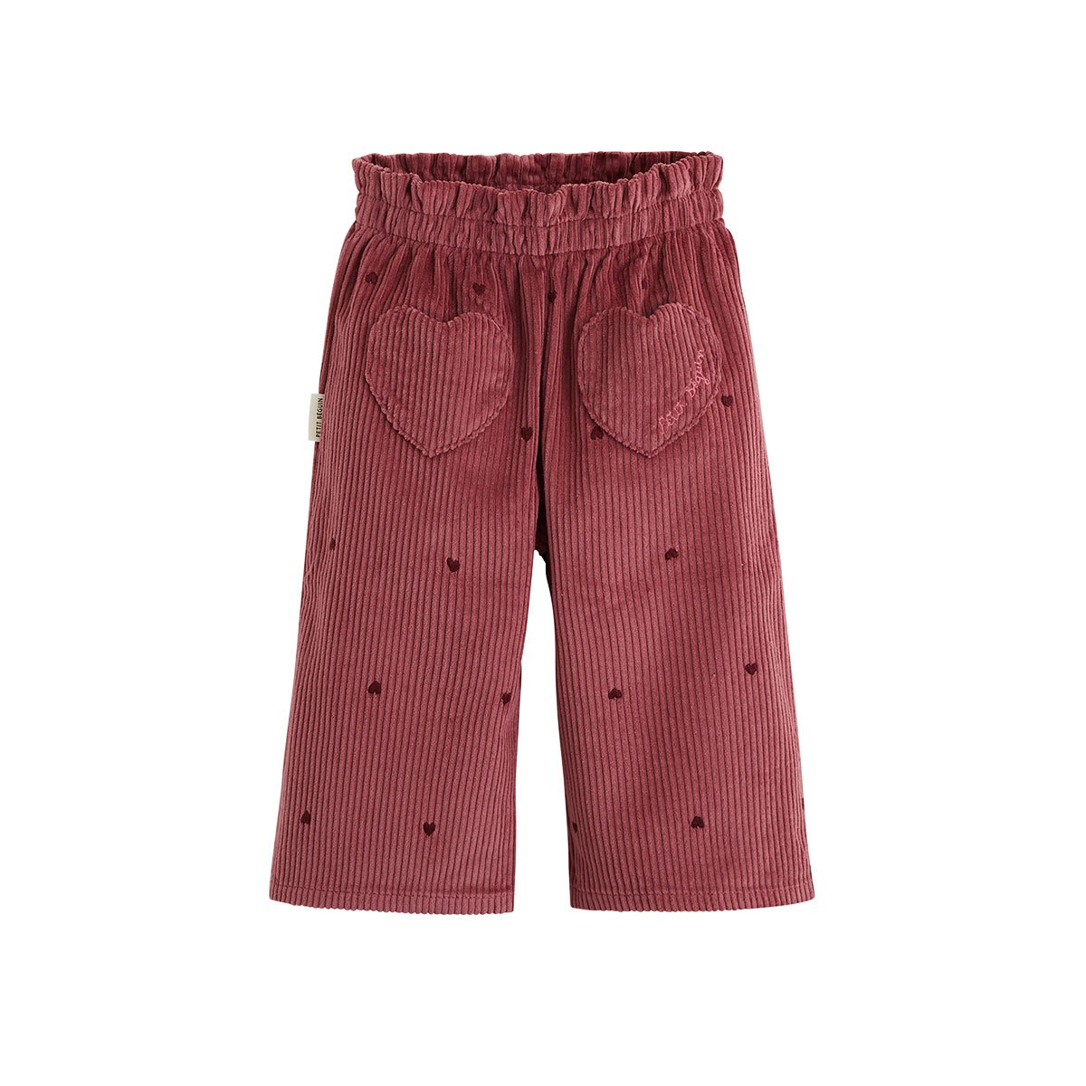 Pantalon enfant en velours côtelé Aimée bordeaux, PETIT BEGUIN