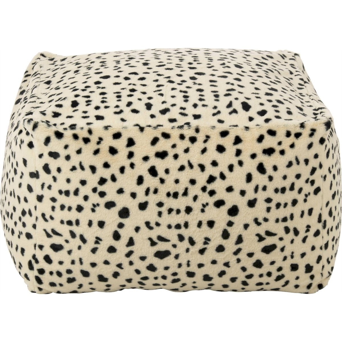 Pouf motif dalmatien blanc et noir, RECOLLECTION
