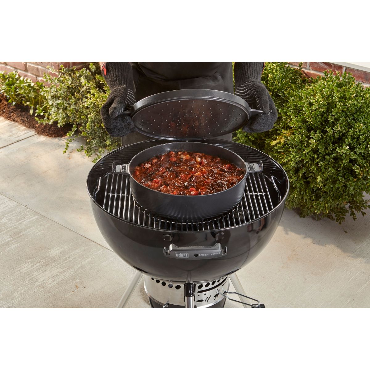 Cocotte barbecue COCOTTE 2 EN 1 POUR GBS noir, WEBER