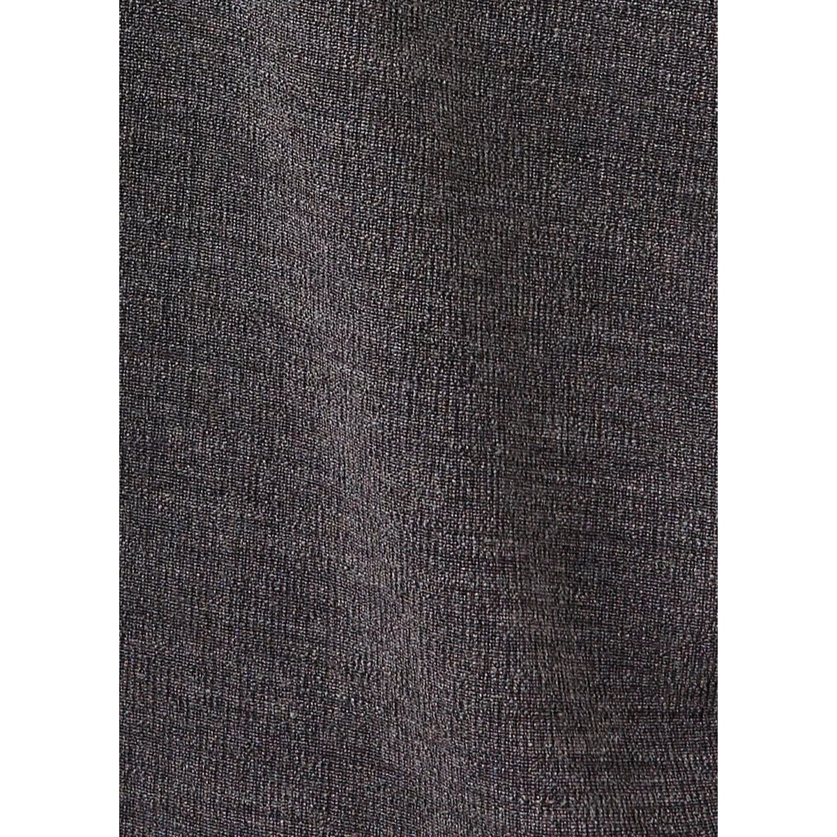 Top col V dentelle gris, MANGO