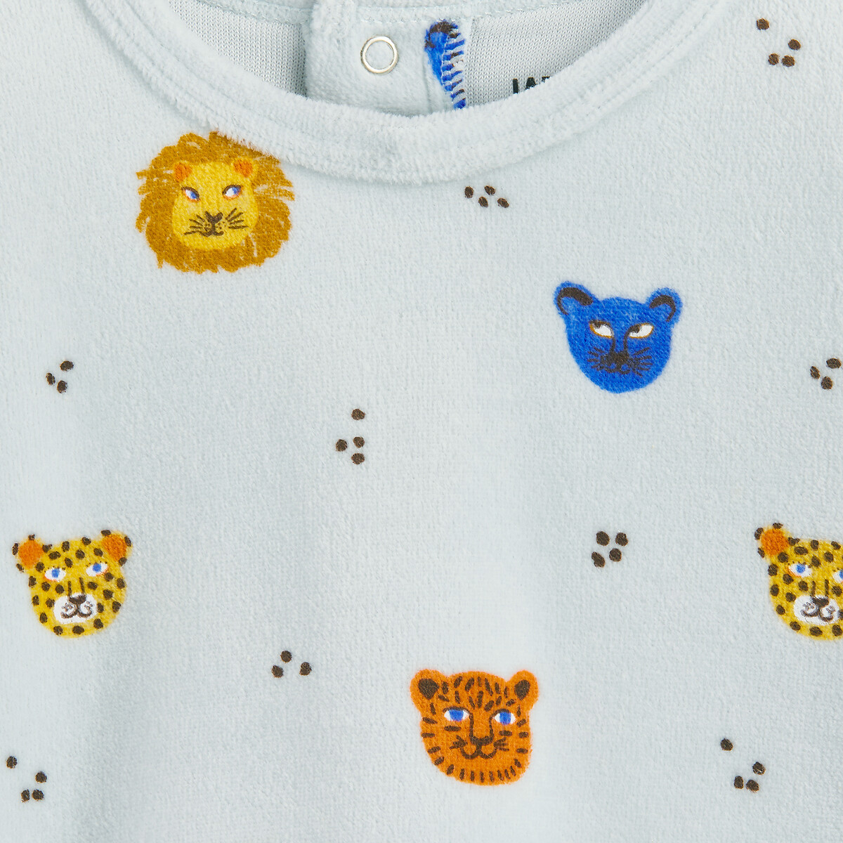 Set van 2 fluwelen pyjama's met dierenmotief gemengd, LA REDOUTE COLLECTIONS