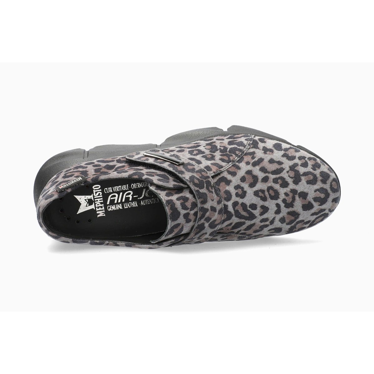 Baskets en cuir HALYSSA gris foncé 5135, MEPHISTO