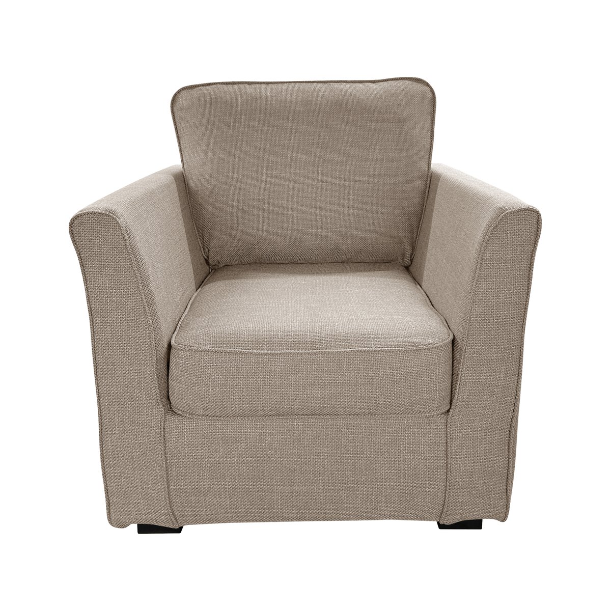 Fauteuil tissu déhoussable - MARBELLA beige, CAMIF