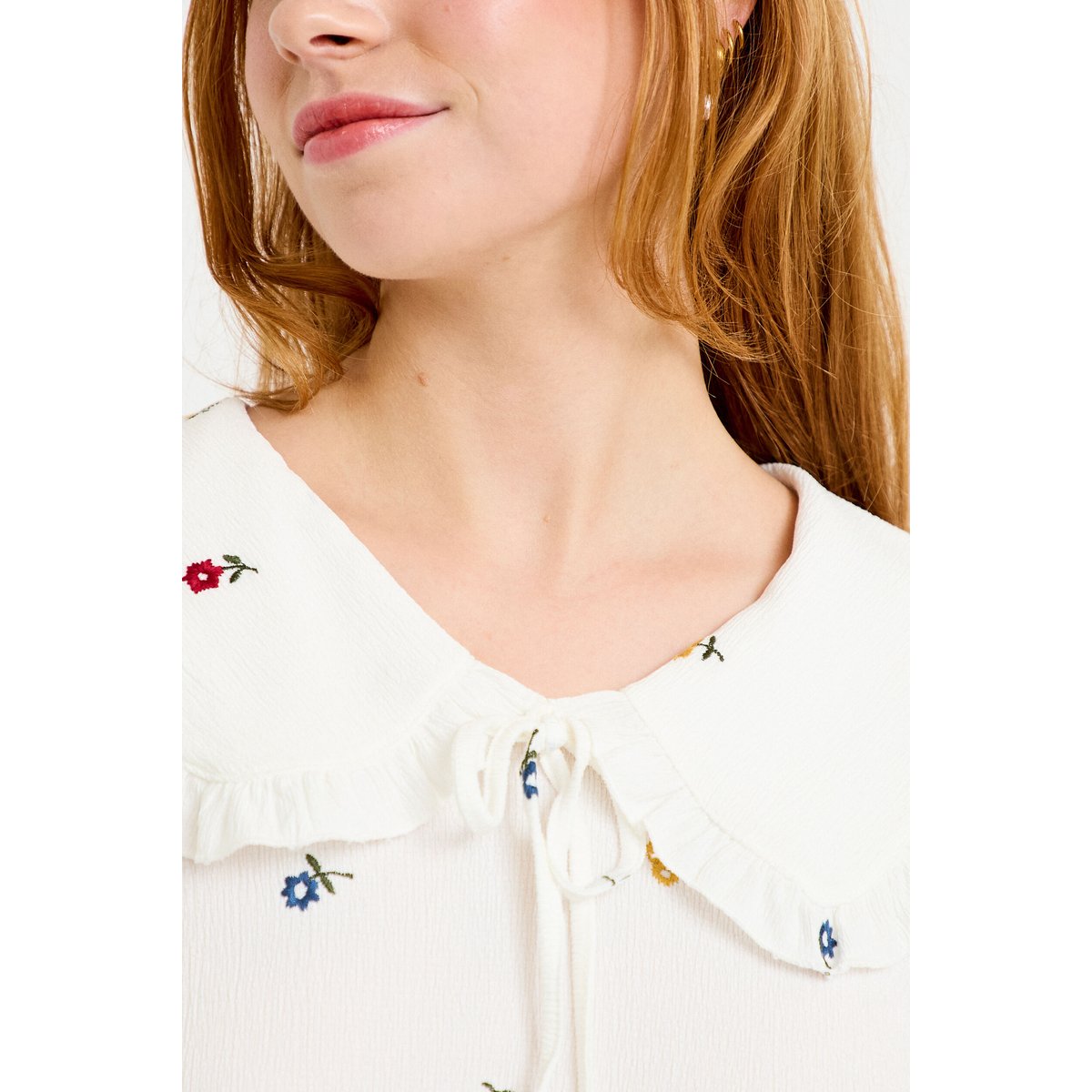 Blouse droite manches longues multicolore, CACHE CACHE