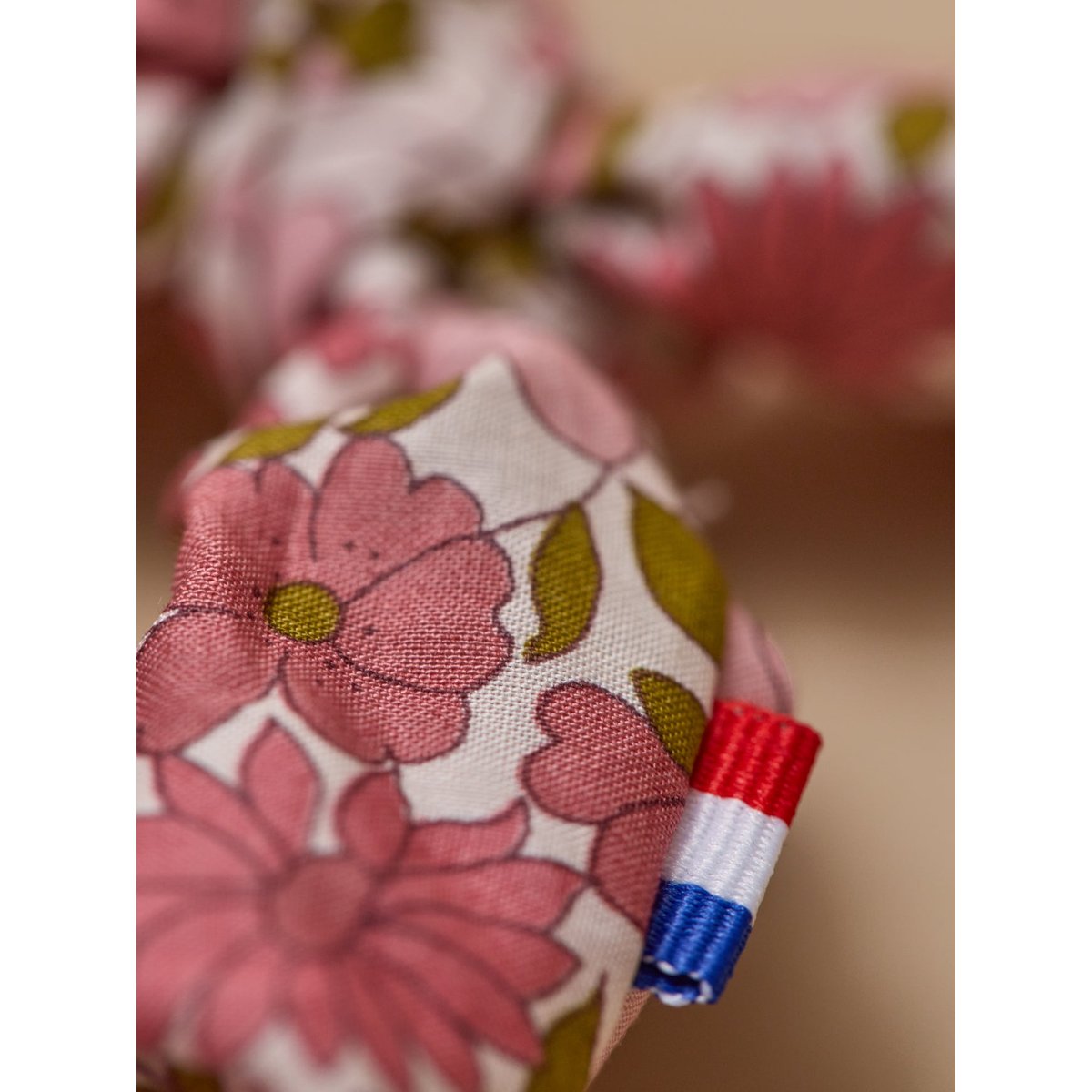 Chouchou en tissu Liberty par lot de 2 liberty poppy and daisy, CYRILLUS