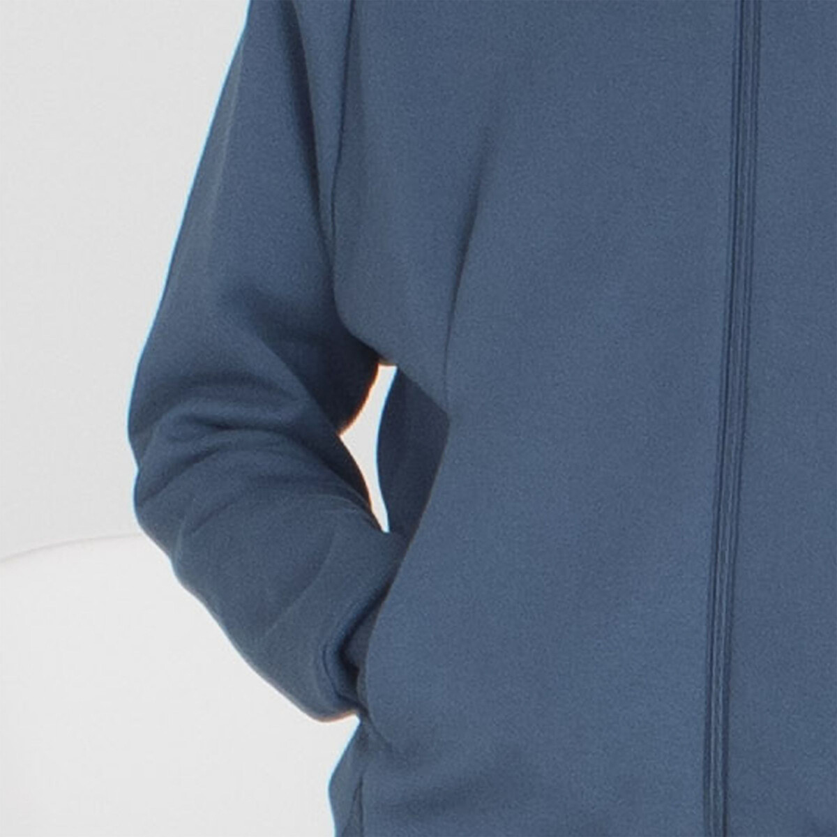 Sweat zippé à capuche et logo bleu canard, ADIDAS SPORTSWEAR