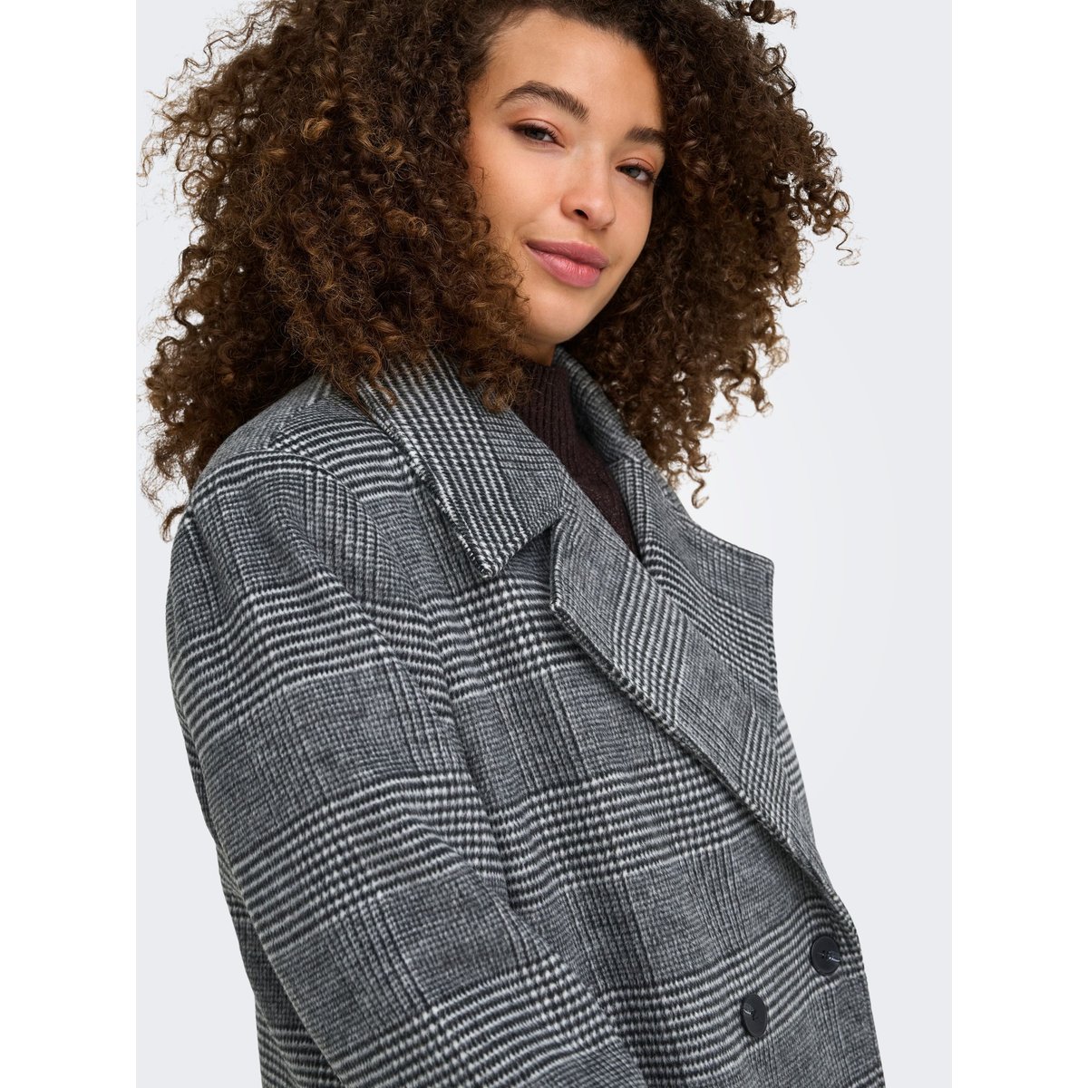 Trench Coat black 1, ONLY CARMAKOMA