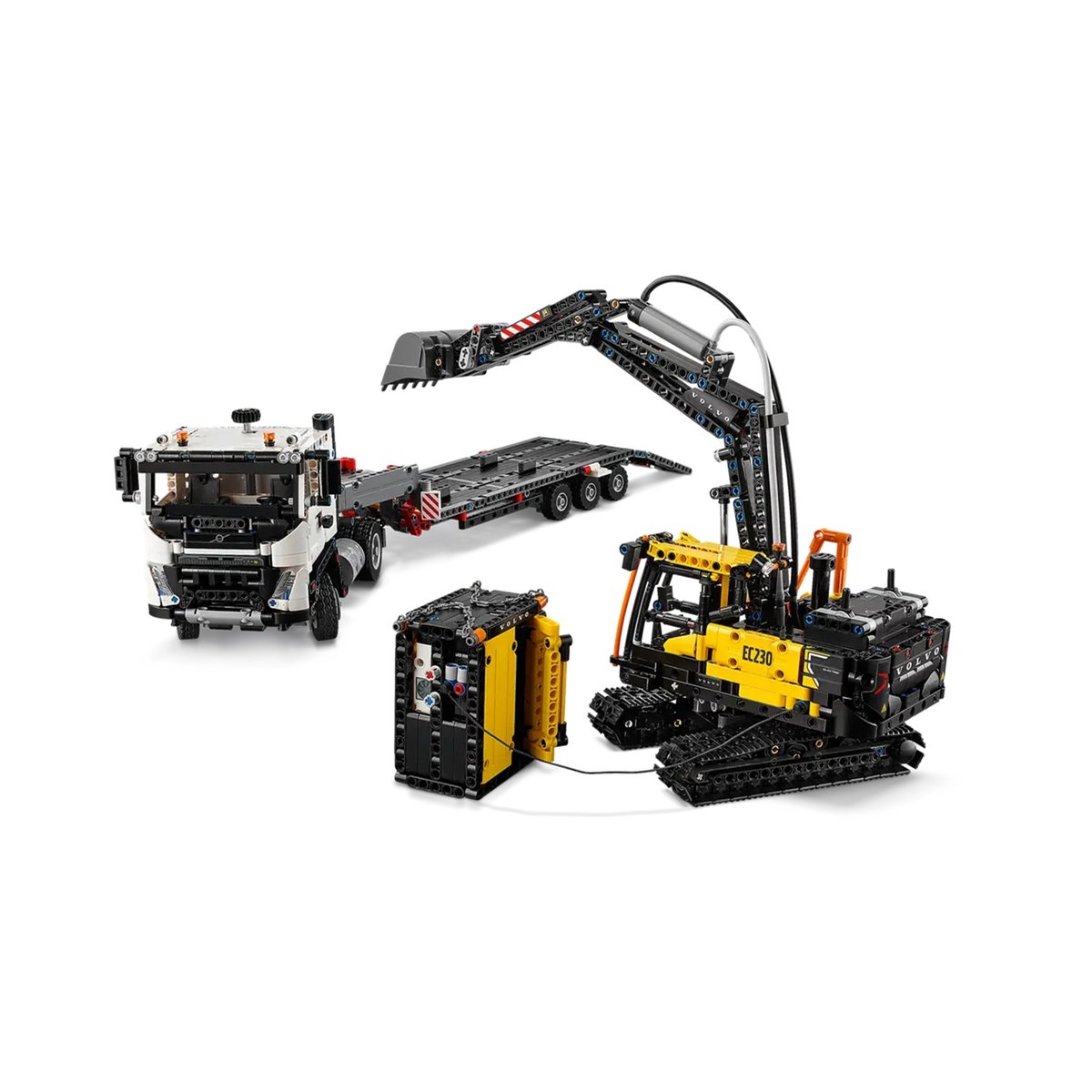 LEGO Technic - Camion Volvo FMX et Pelleteuse Électrique EC230 (42175) à Construire multicolore, LEGO