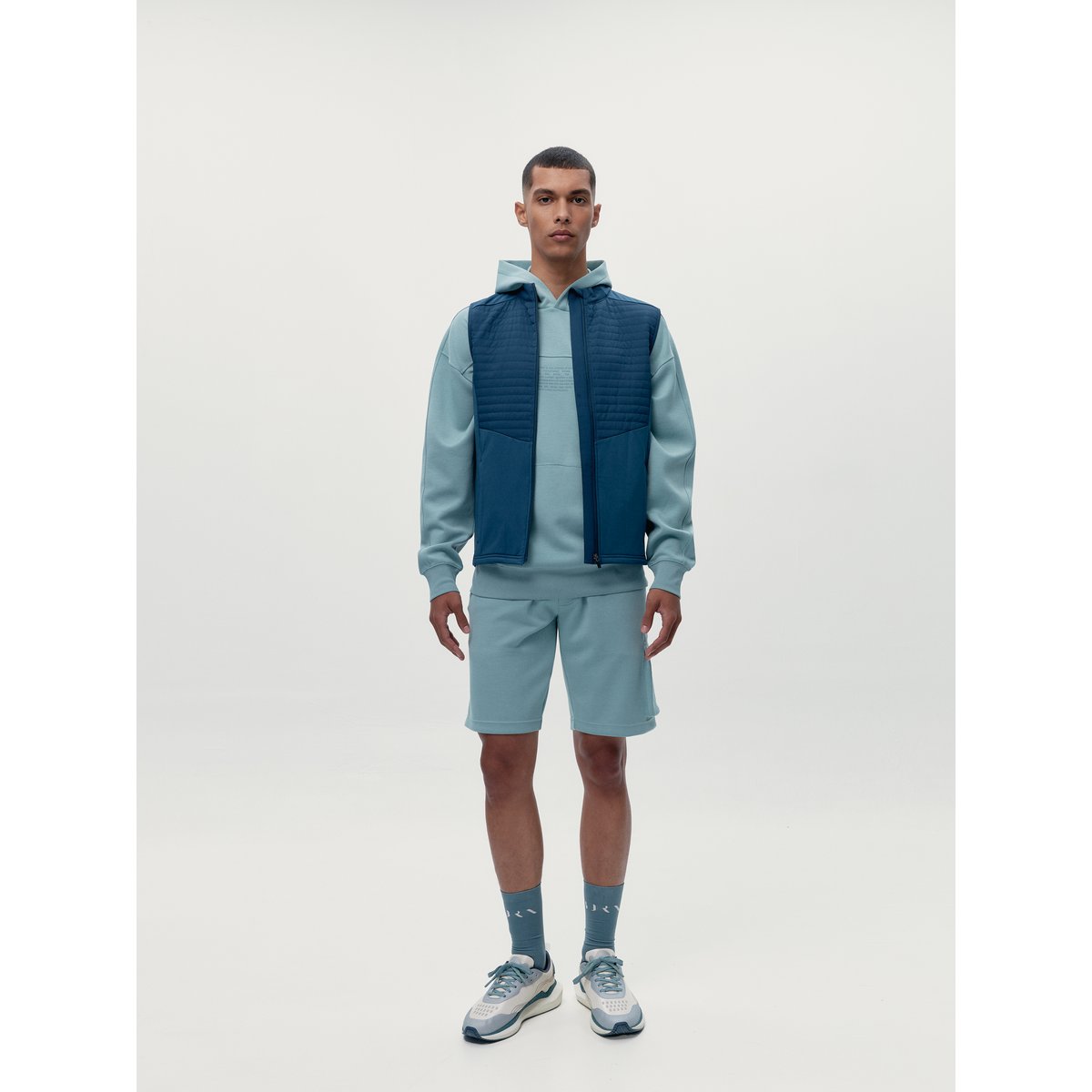 Veste de sport zippée Performance Athleisure COLLINS bleu océan, BORN