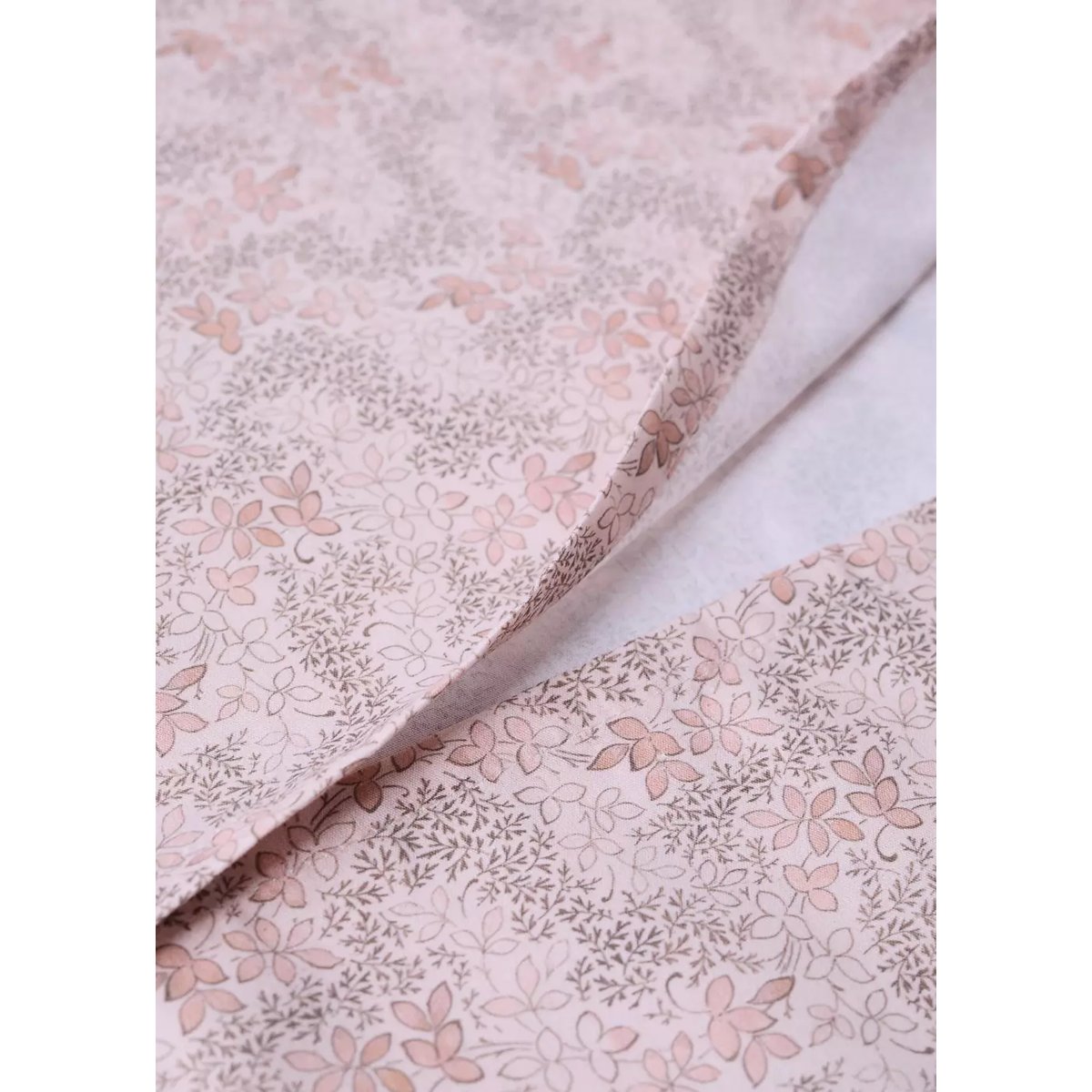 Housse de couette percale de coton imprimé fleuri lit berceau nude, MANGO HOME