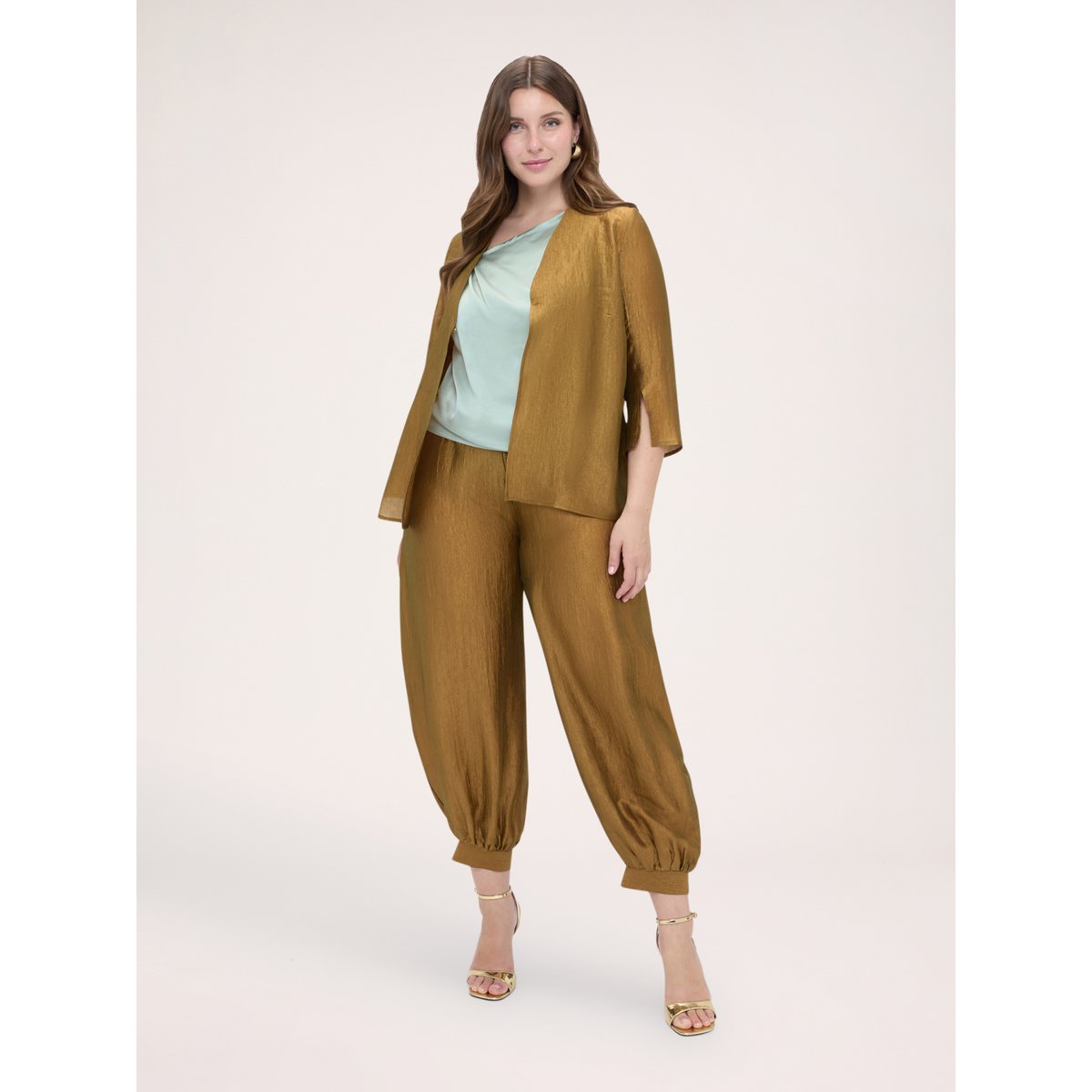 Pantalon Balloon à l'arabesque oro, FIORELLA RUBINO