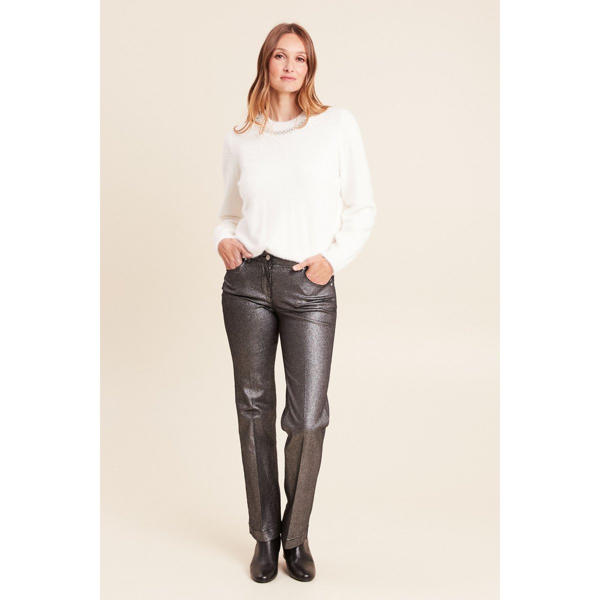 Pull manches longues ecru, BREAL