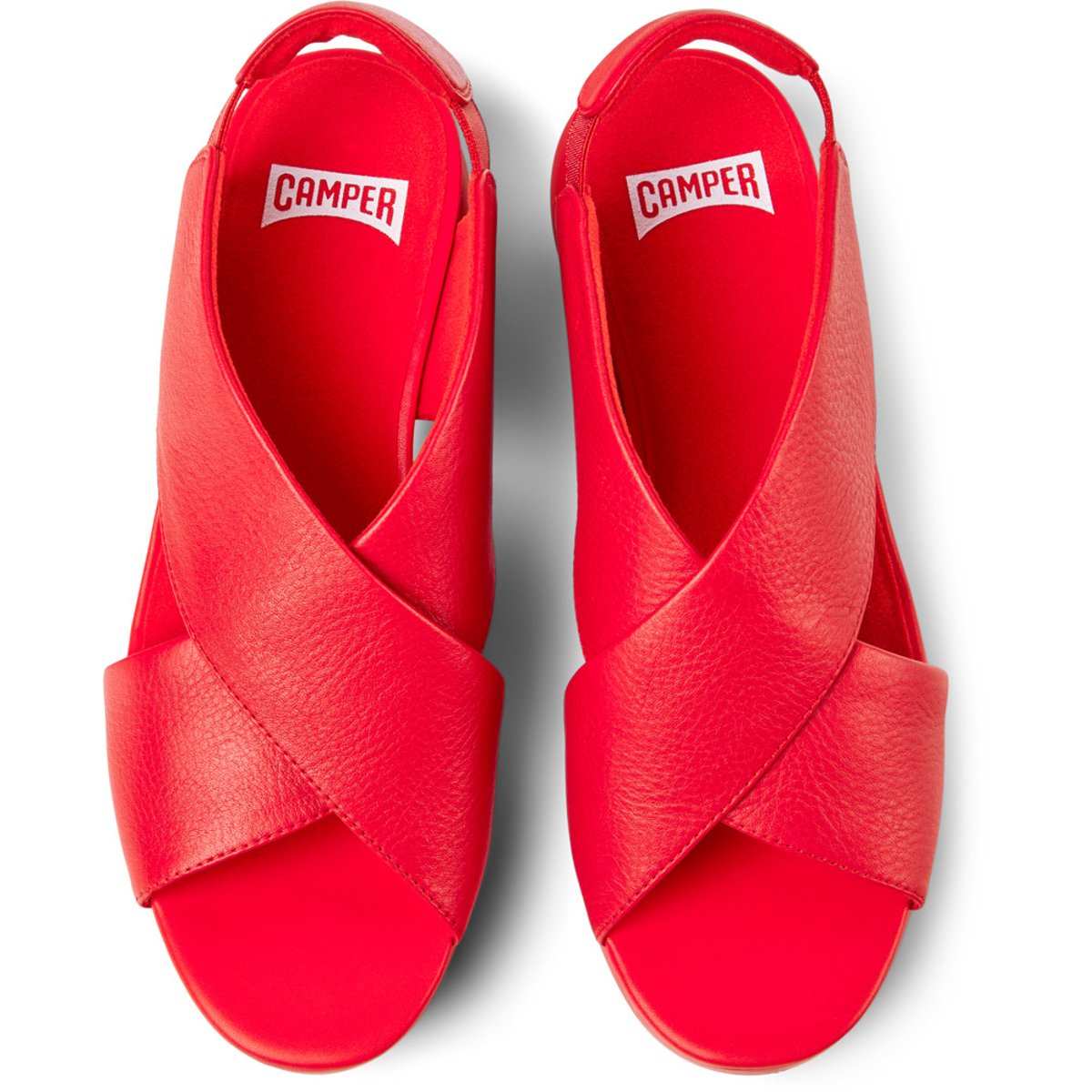 Sandales Cuir Balloon rouge, CAMPER