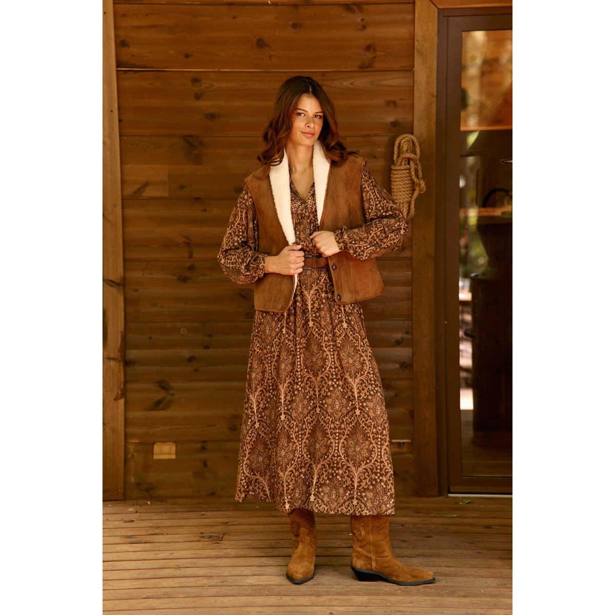 ROBE imprimé cachemire REGUY 16-boho, LA PETITE ETOILE
