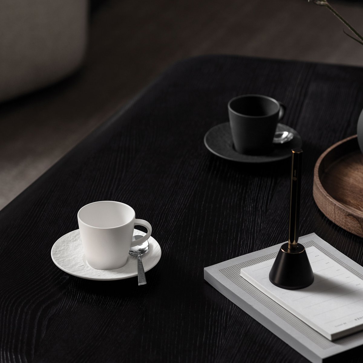 Sous-Tasse À Expresso 6 Pièces MANUFACTURE noir, VILLEROY & BOCH