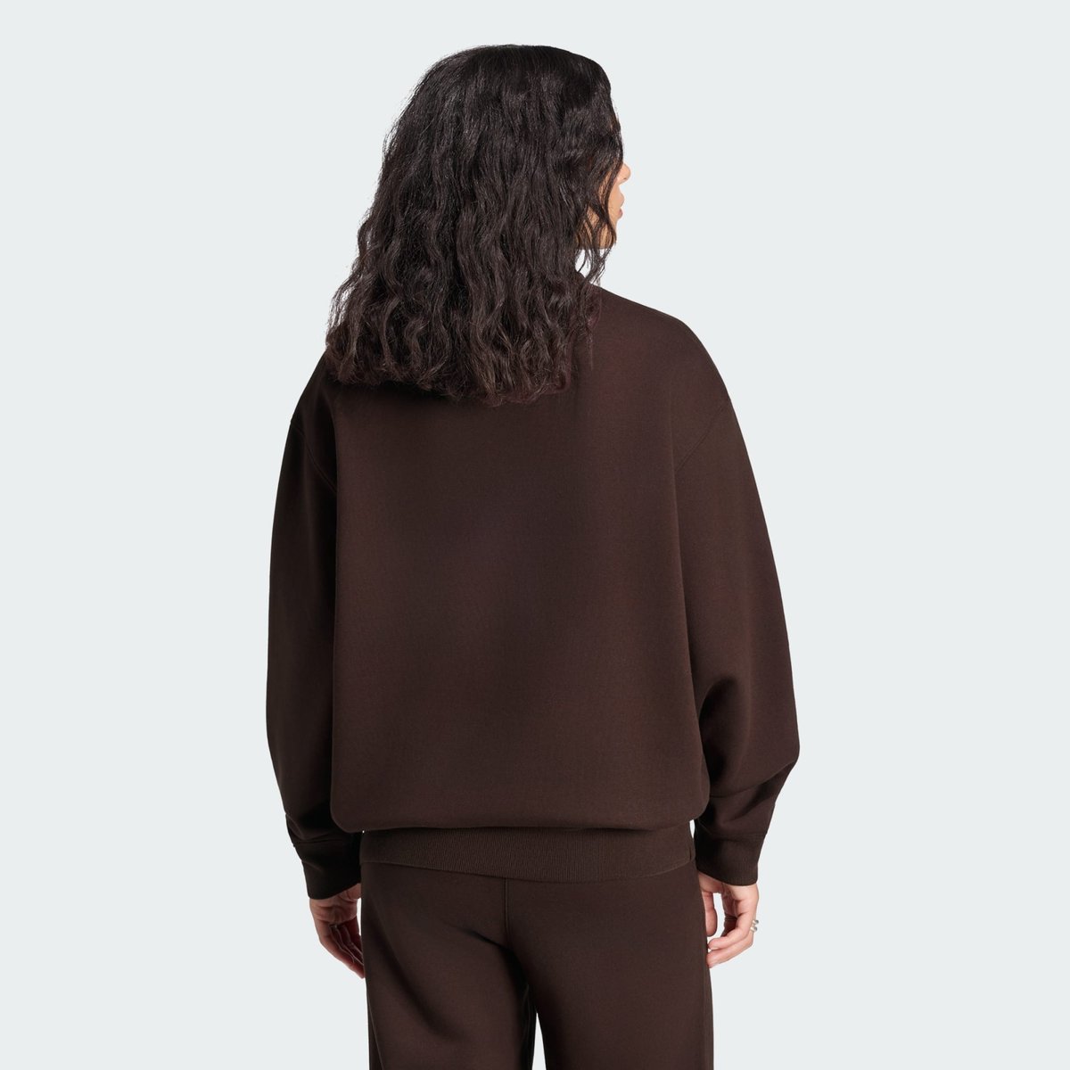 Sweat-Shirt Ras-Du-Cou Manches Longues Molleton Essentials aurora coffee, adidas Originals