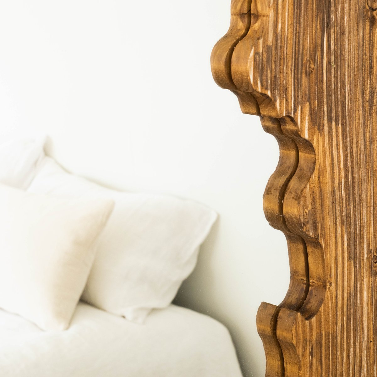 Miroir mural plein pied en bois massif recyclé - SALJEN v002230, HANNUN