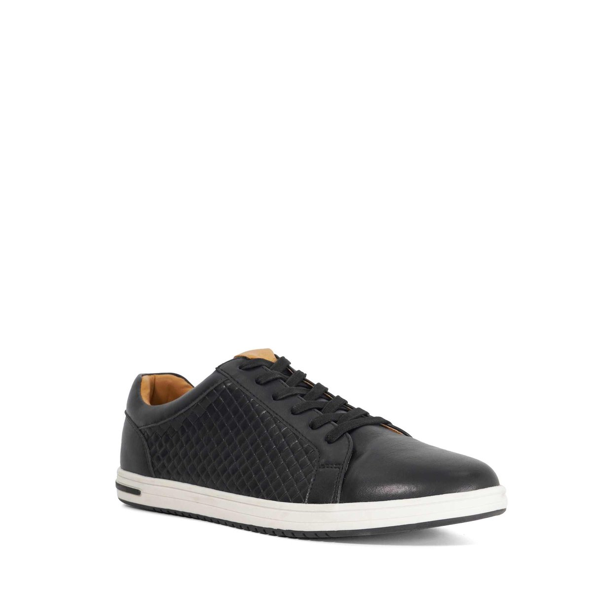 Baskets tissées à lacets - TEZZY WEAVE black-synthetic, DUNE LONDON