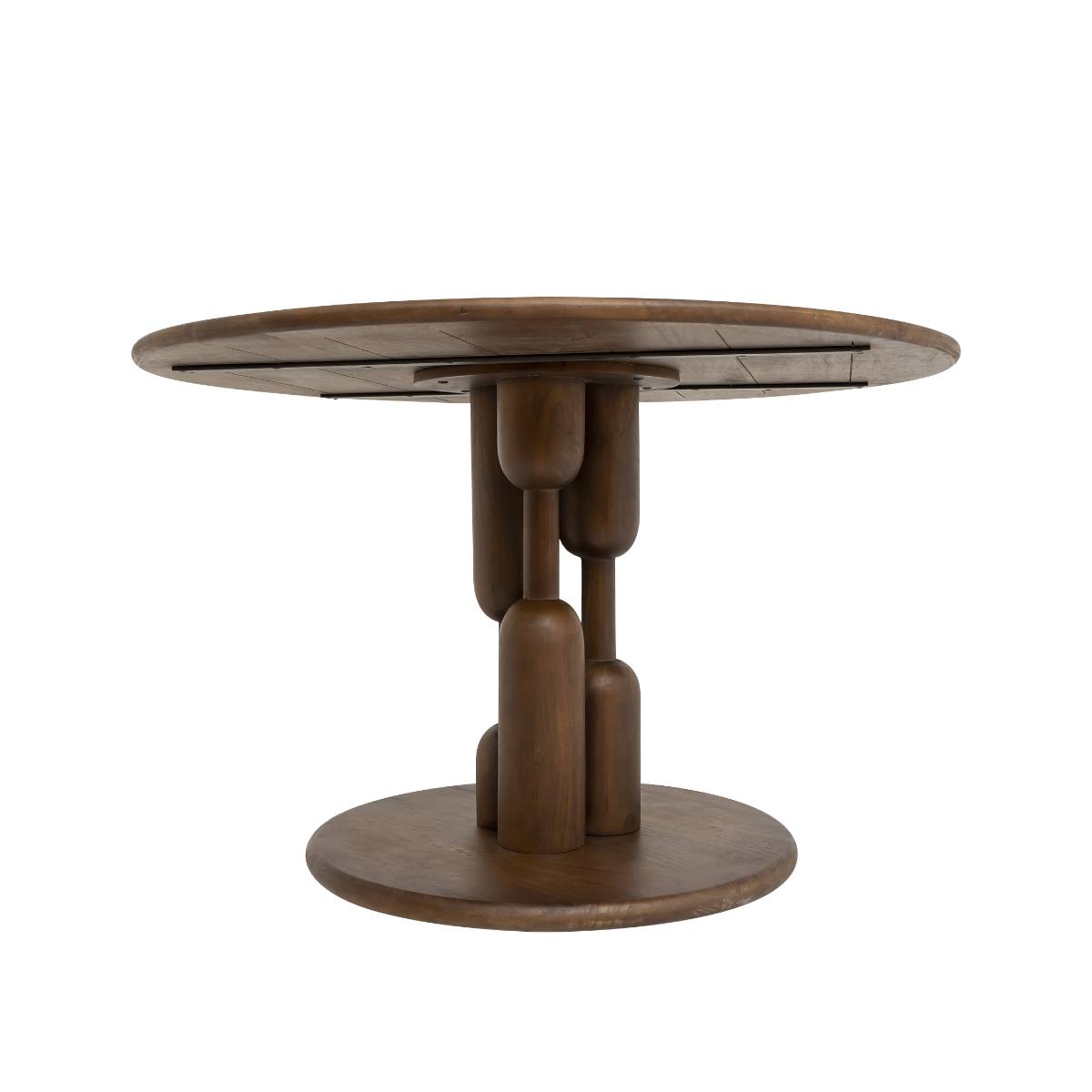 Table à manger en bois de manguier ZOLA bois foncé, MADE IN MEUBLES 