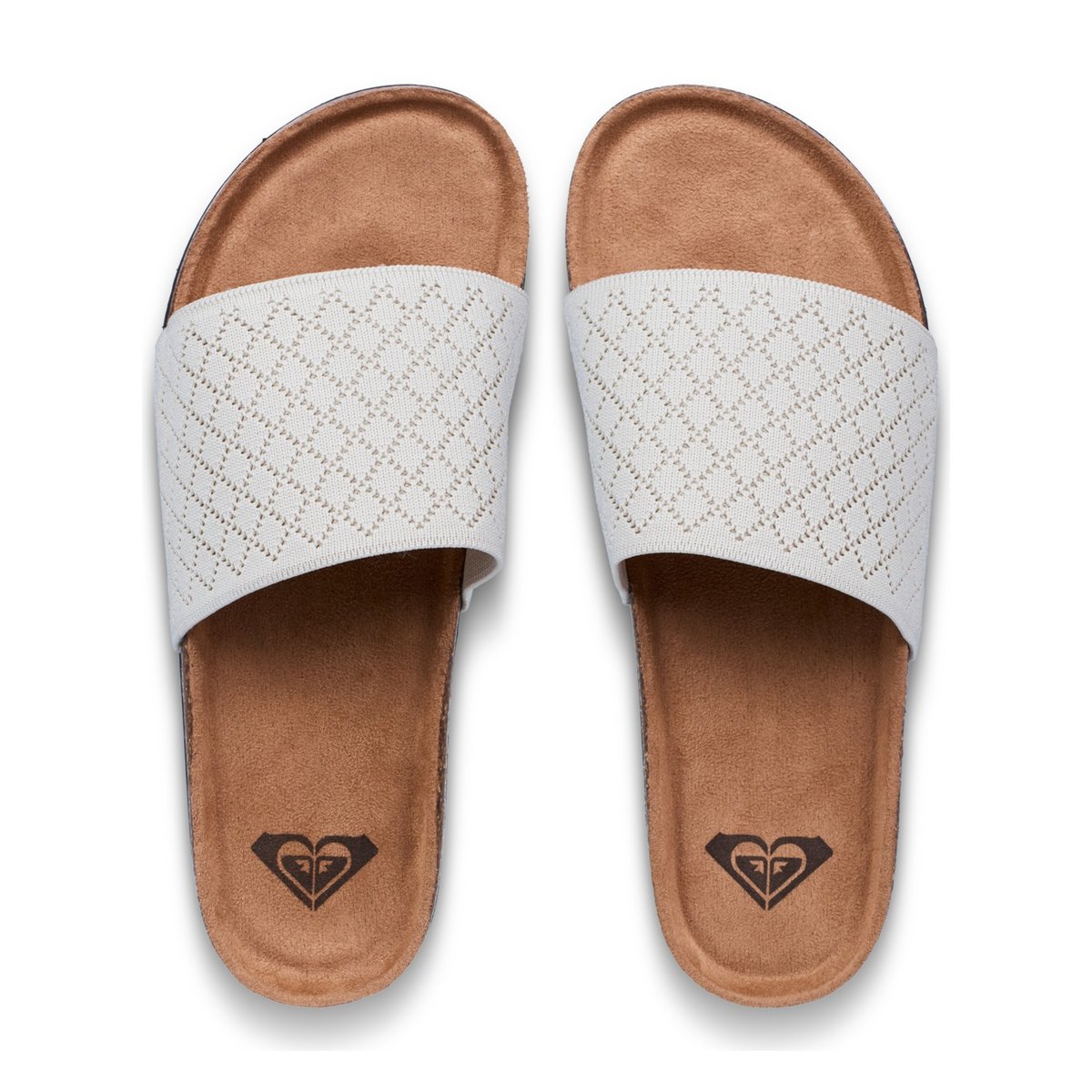 Sandales MANNAE SLIDE. beige taupe, ROXY