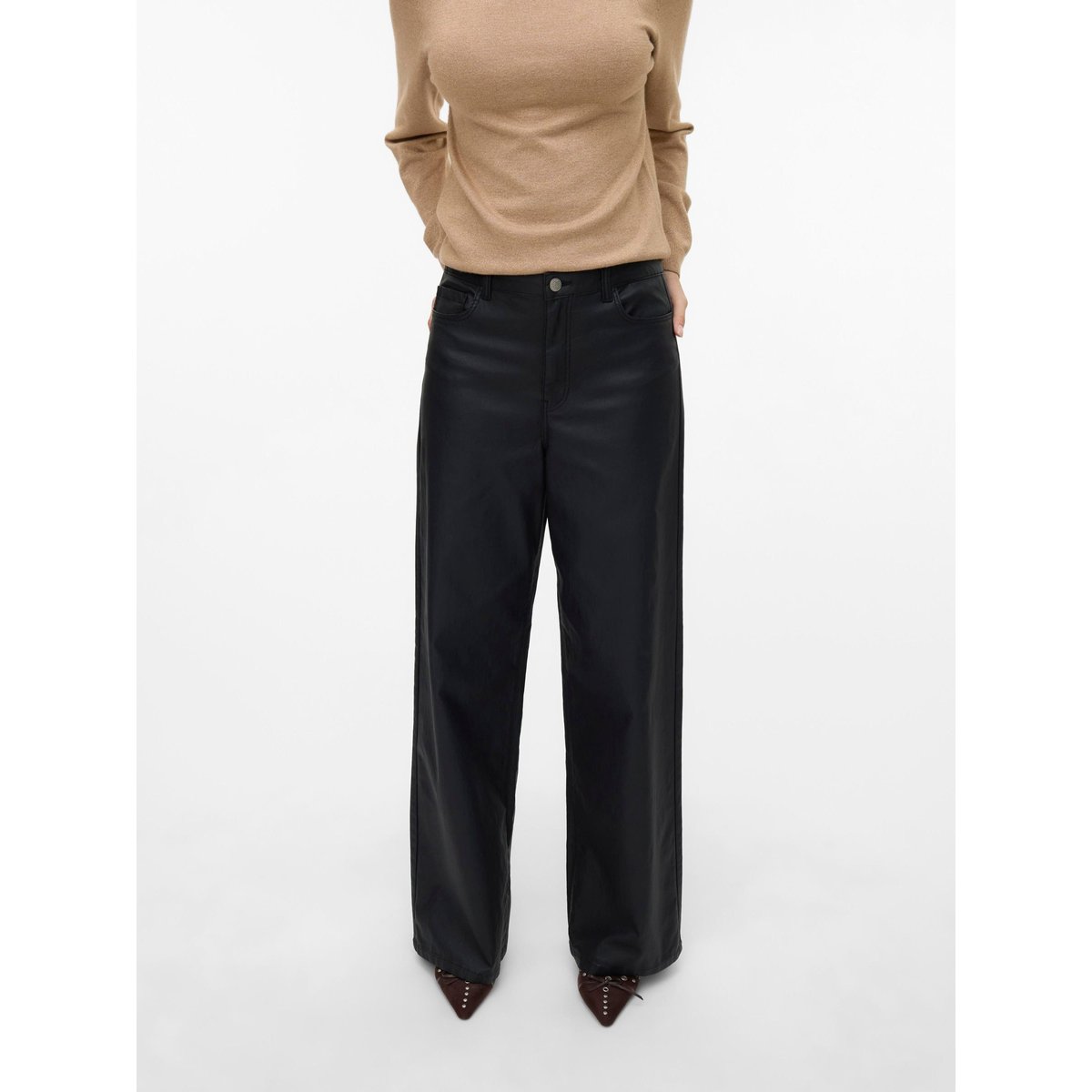 Jean À Coupe Large black, VERO MODA