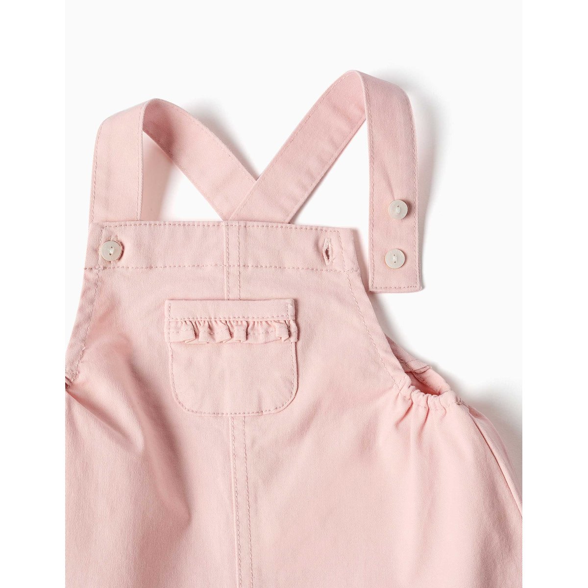 Body en coton et robe chasuble en sergé rose, ZIPPY